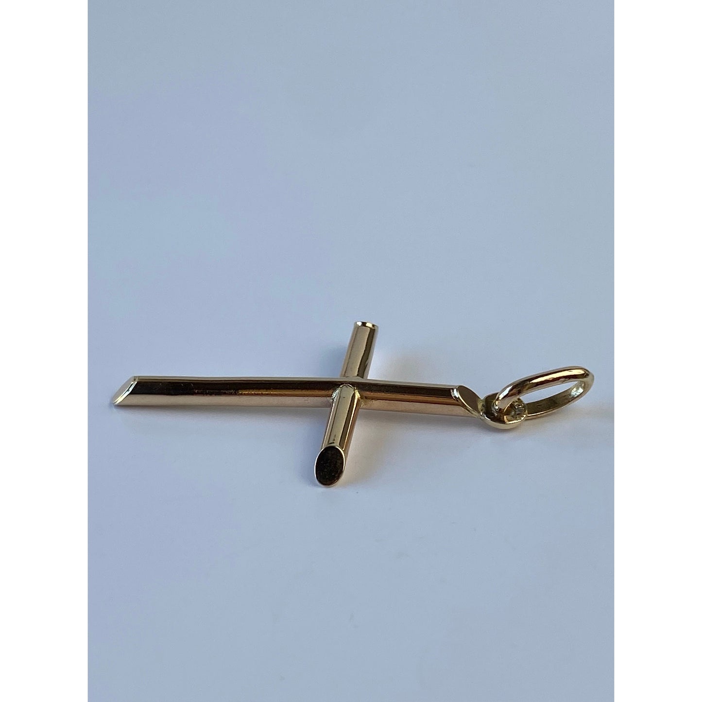 Vintage 14k Yellow Gold Cross Charm