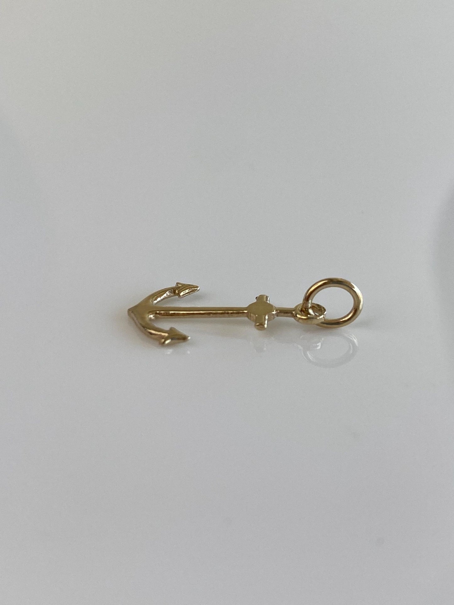 Vintage 14k Yellow Gold Anchor Charm