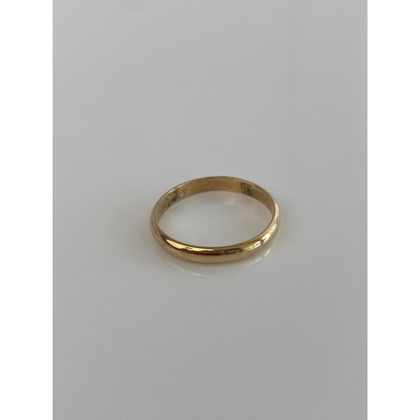 Vintage Solid 14k Yellow Gold Ring Band - Size 8.75