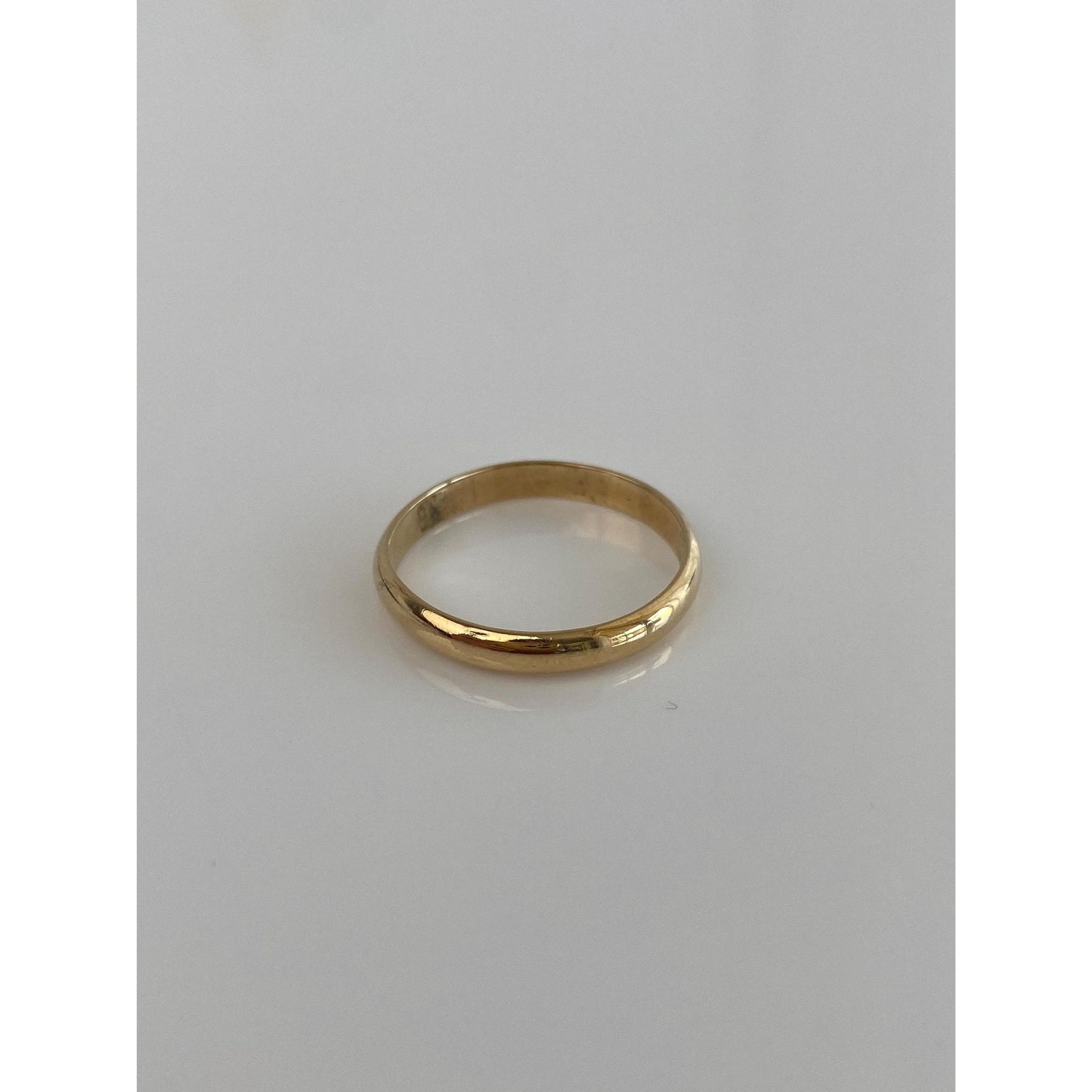 Vintage Solid 14k Yellow Gold Ring Band - Size 8.75