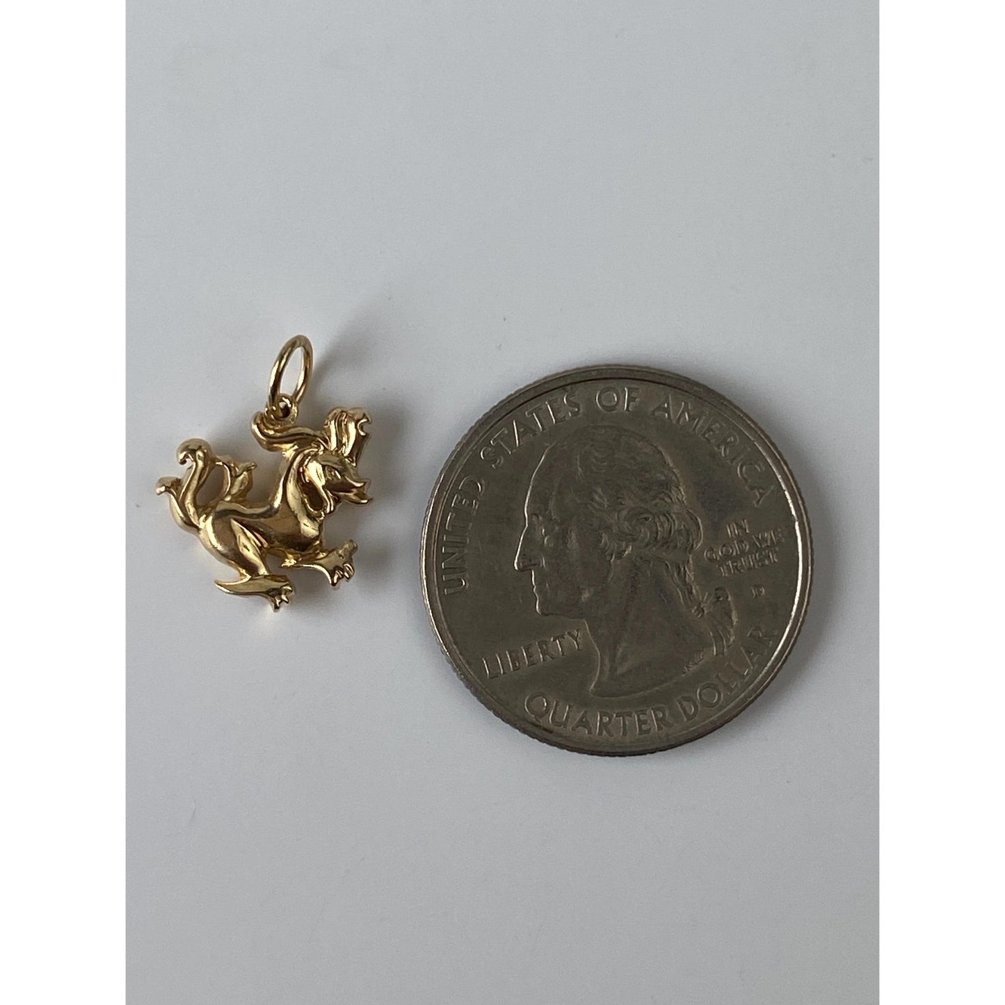 Vintage Solid 14k Yellow Gold Animal Charm
