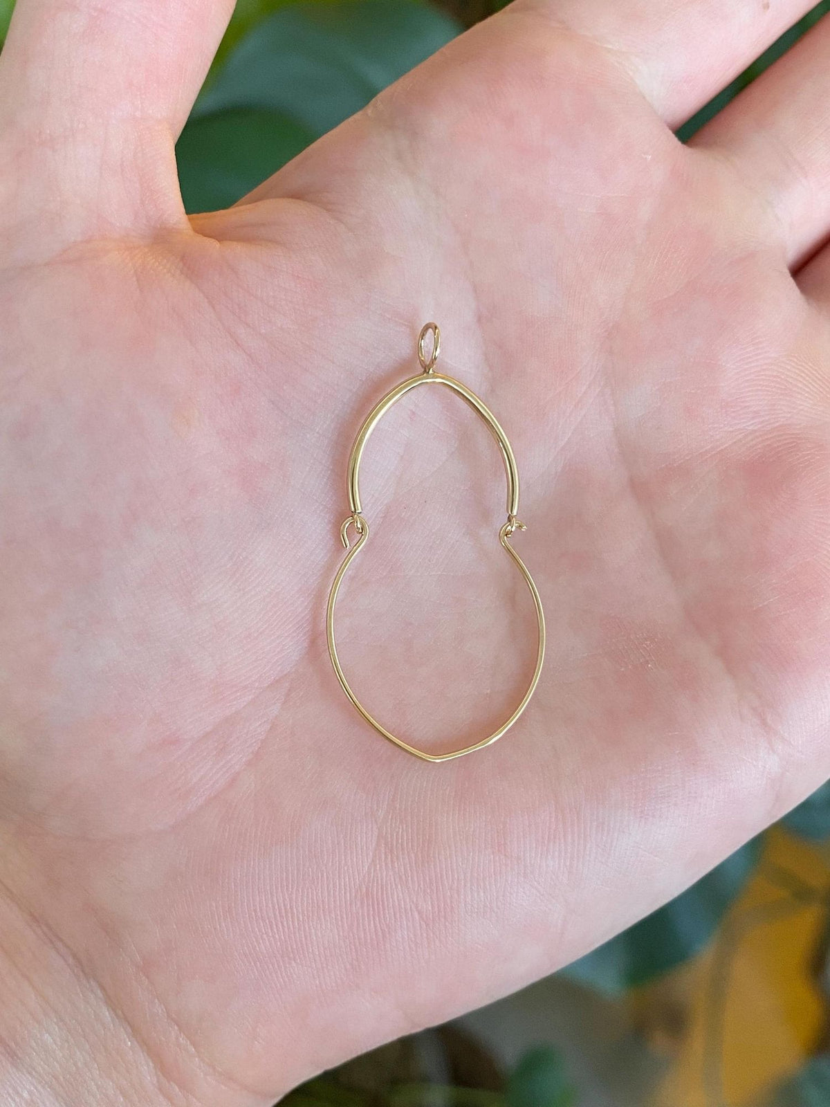 Vintage 14k Yellow Gold Charm Holder Charm