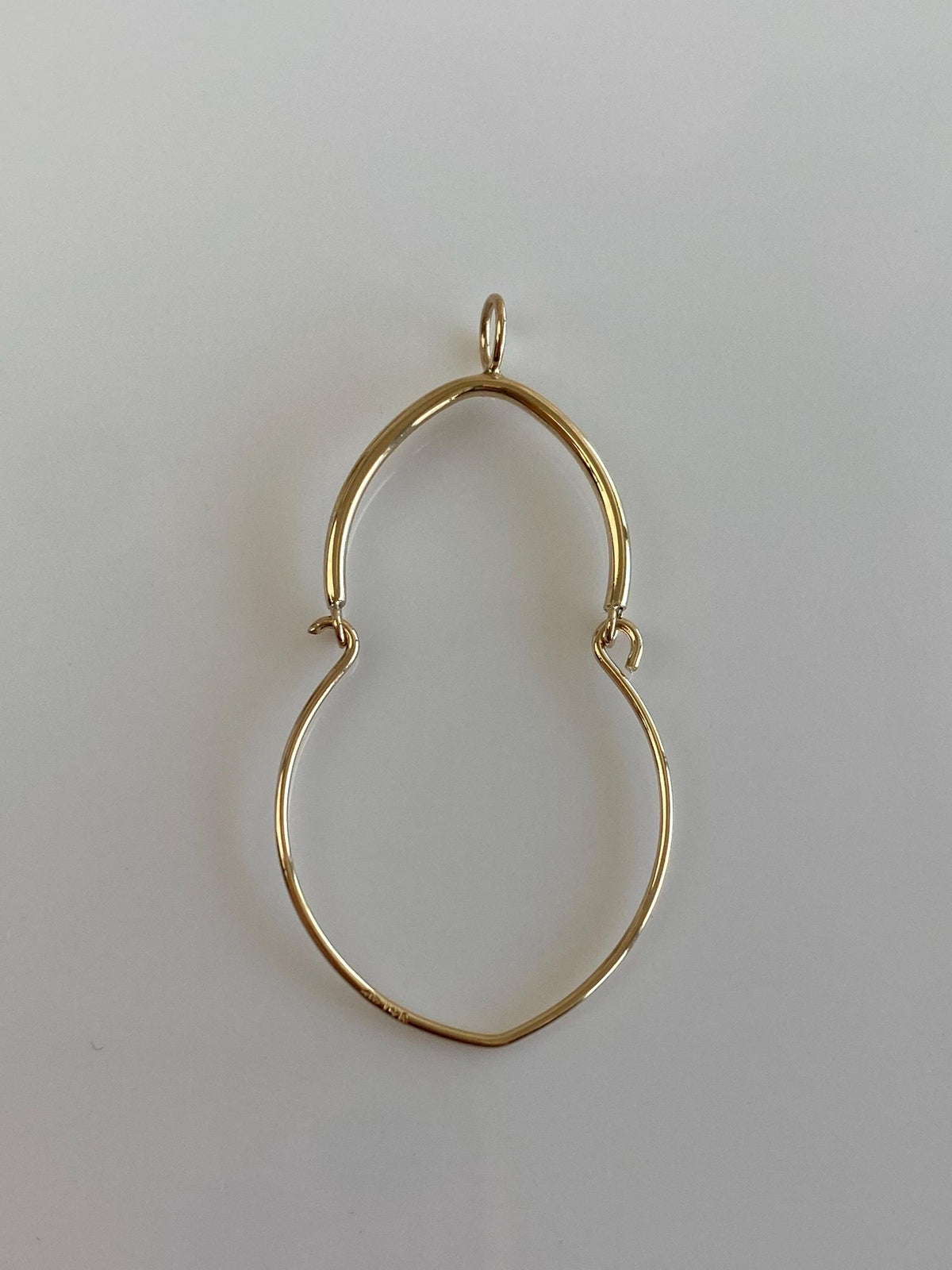 Vintage 14k Yellow Gold Charm Holder Charm