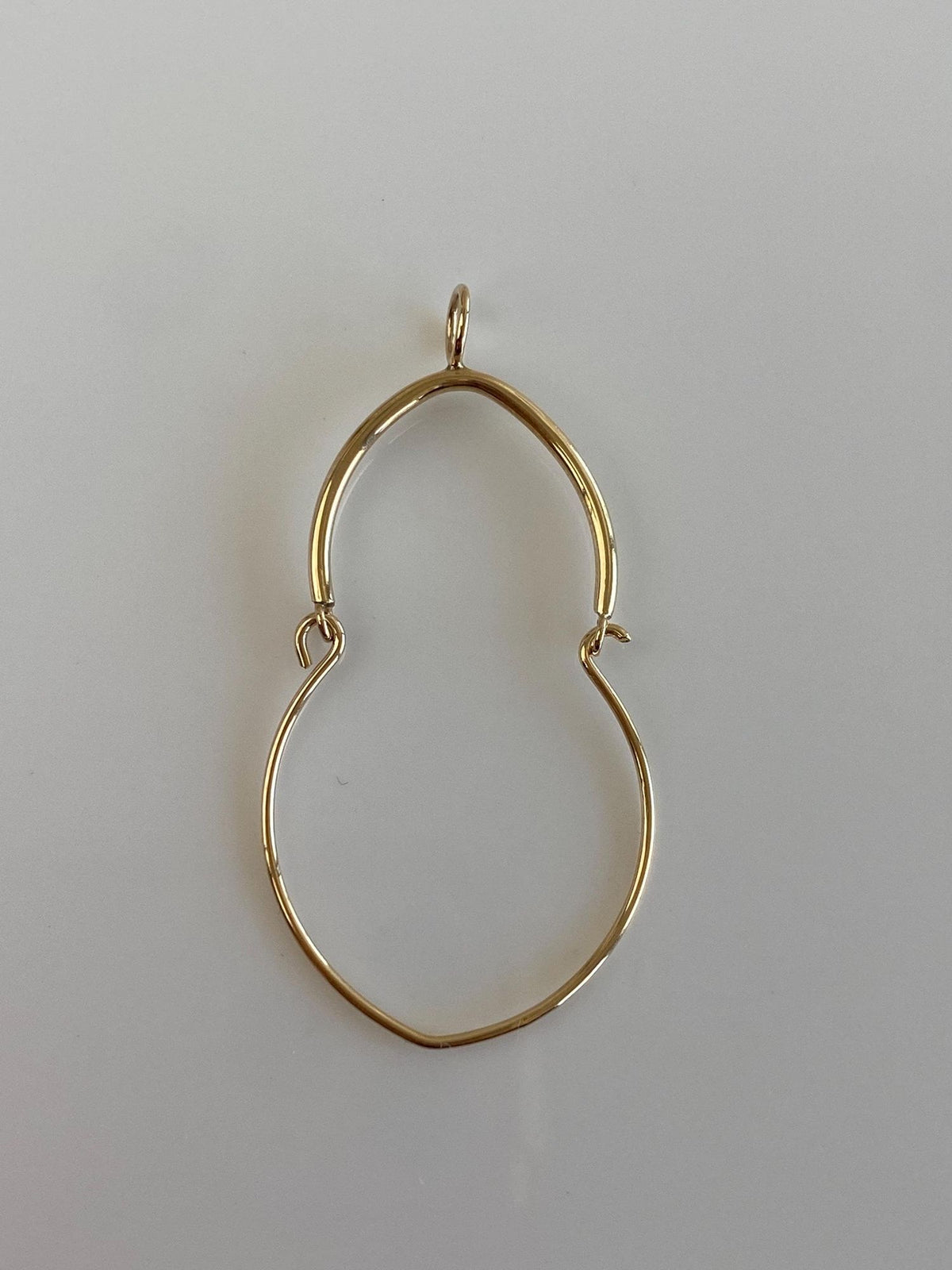 Vintage 14k Yellow Gold Charm Holder Charm