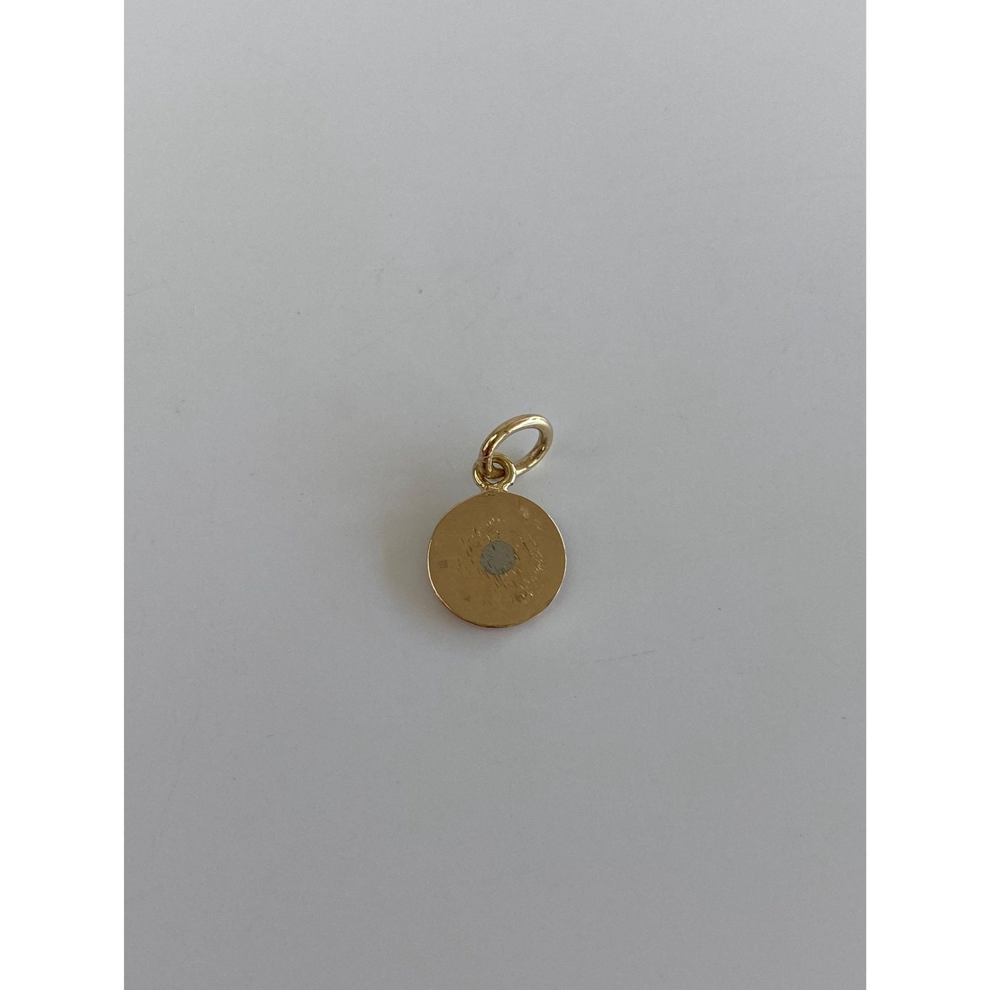 Vintage Solid 14k Yellow Gold Flag Charm