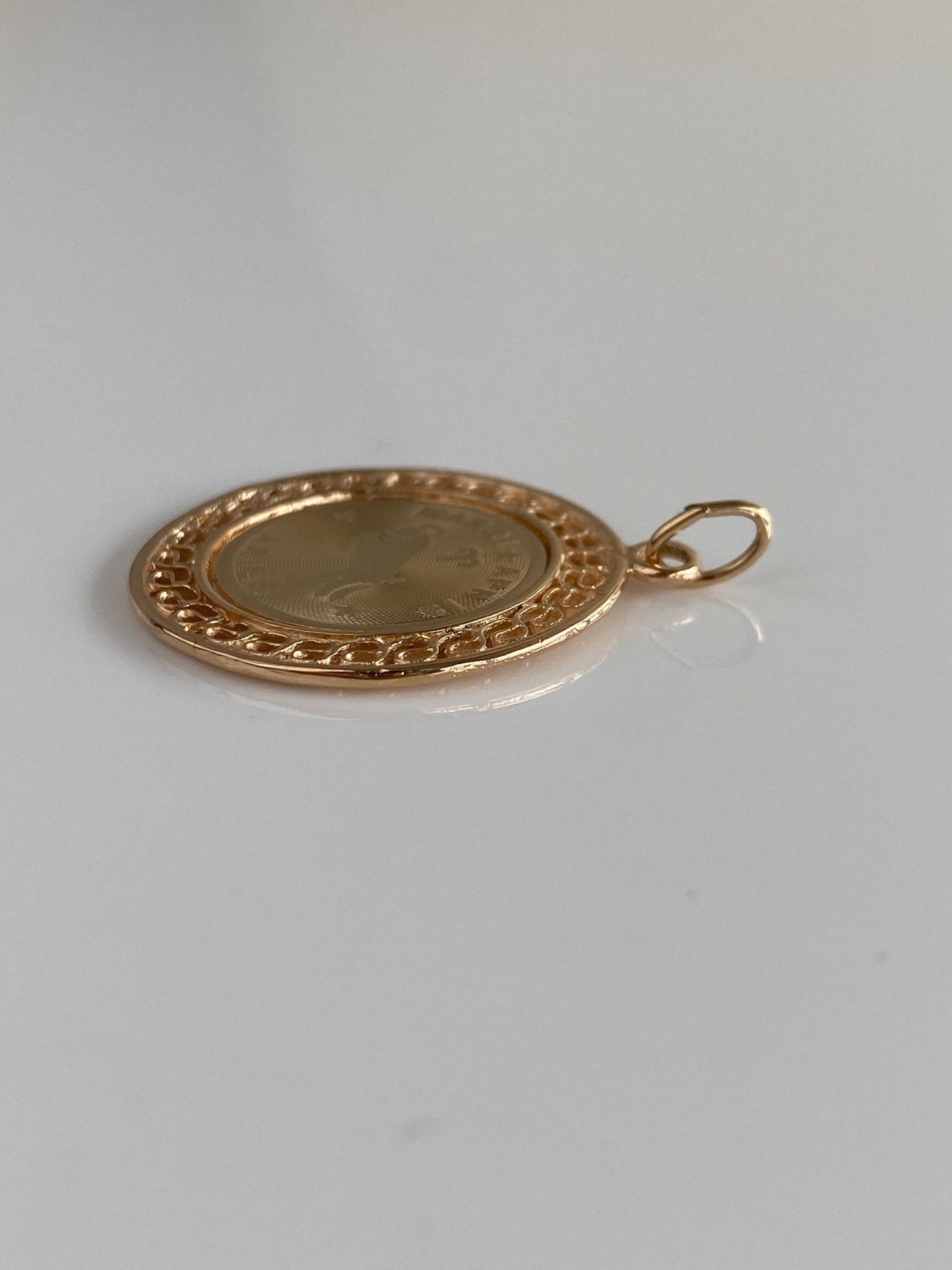 Vintage Solid 14k Yellow Gold Aries Charm