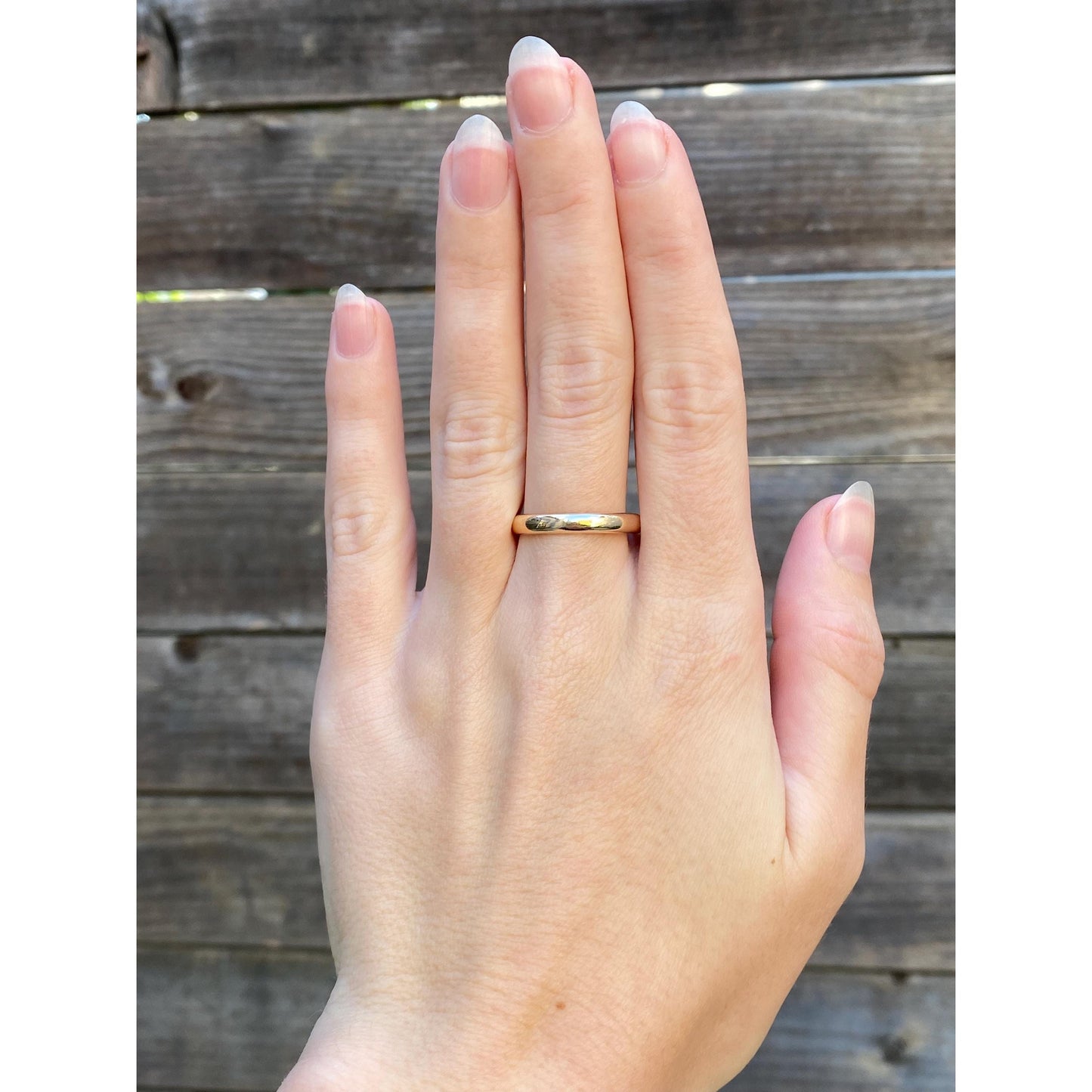 Vintage Solid 14k Yellow Gold Ring Band - Size 9