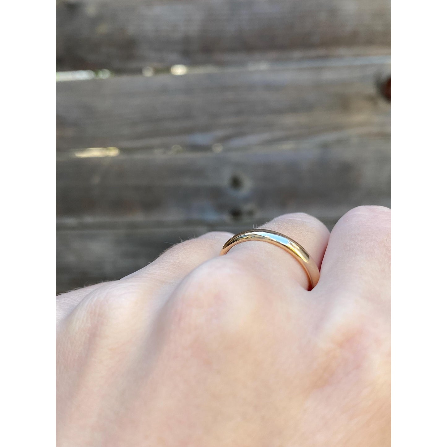 Vintage Solid 14k Yellow Gold Ring Band - Size 9