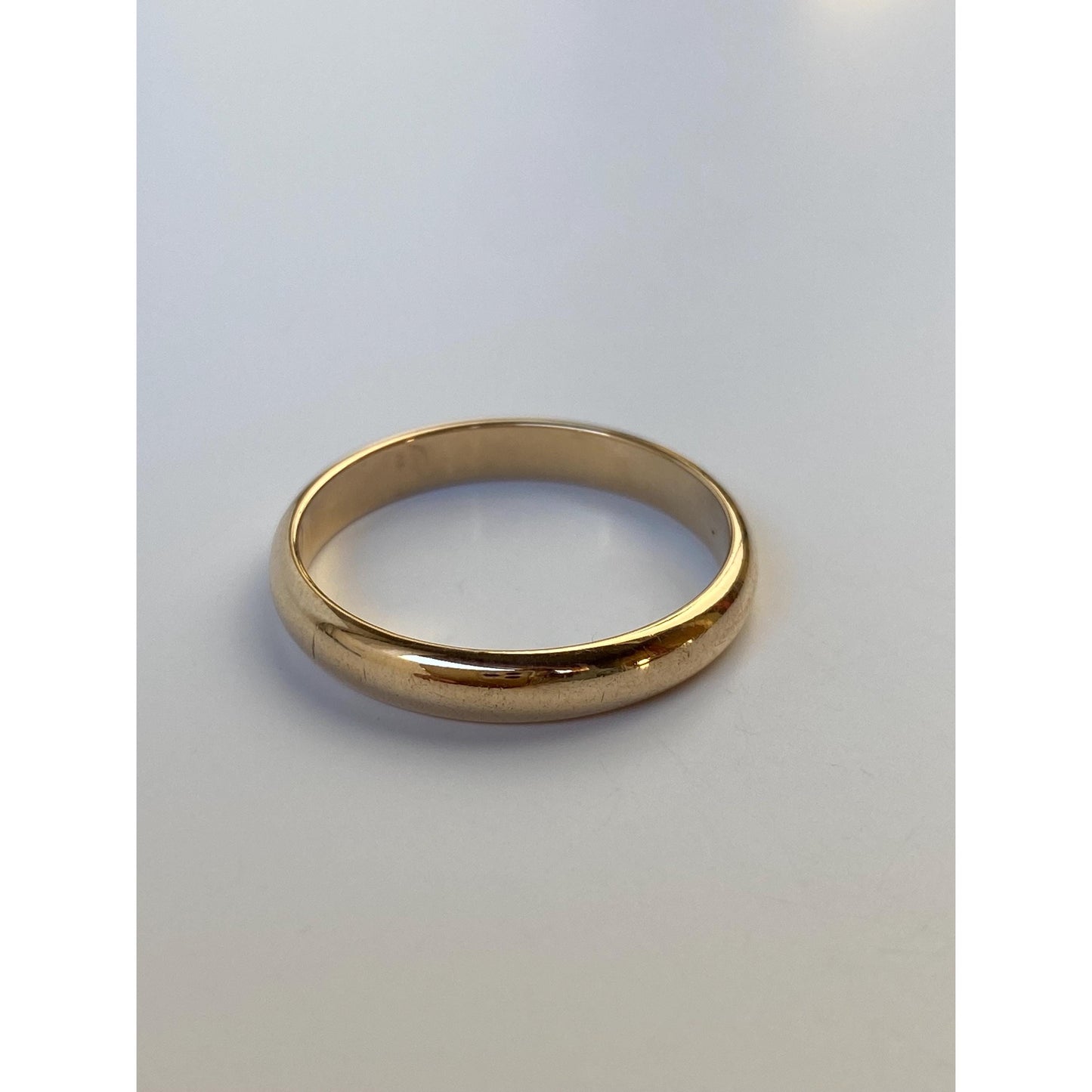 Vintage Solid 14k Yellow Gold Ring Band - Size 9
