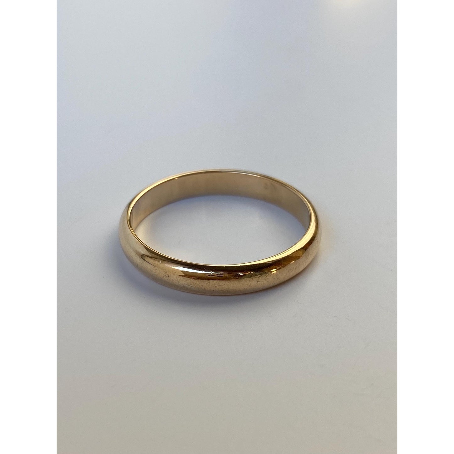 Vintage Solid 14k Yellow Gold Ring Band - Size 9