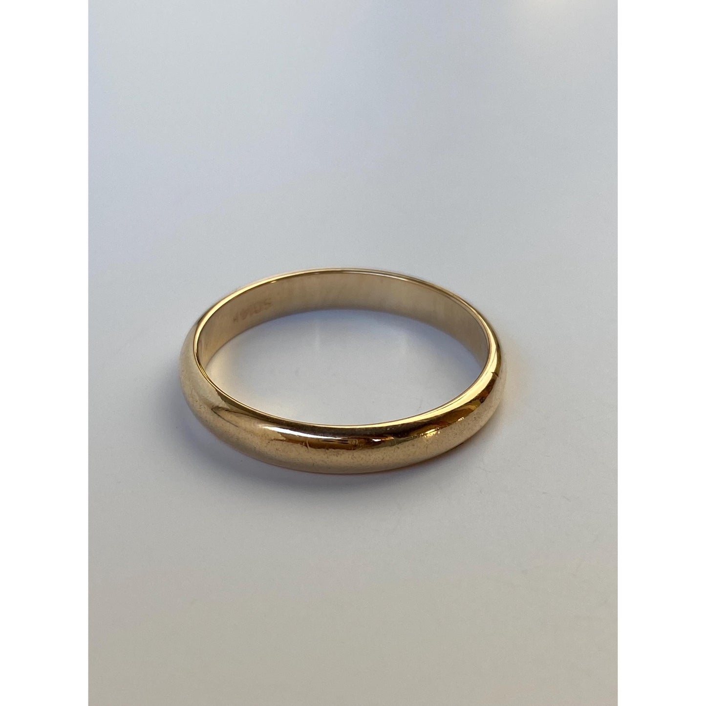 Vintage Solid 14k Yellow Gold Ring Band - Size 9