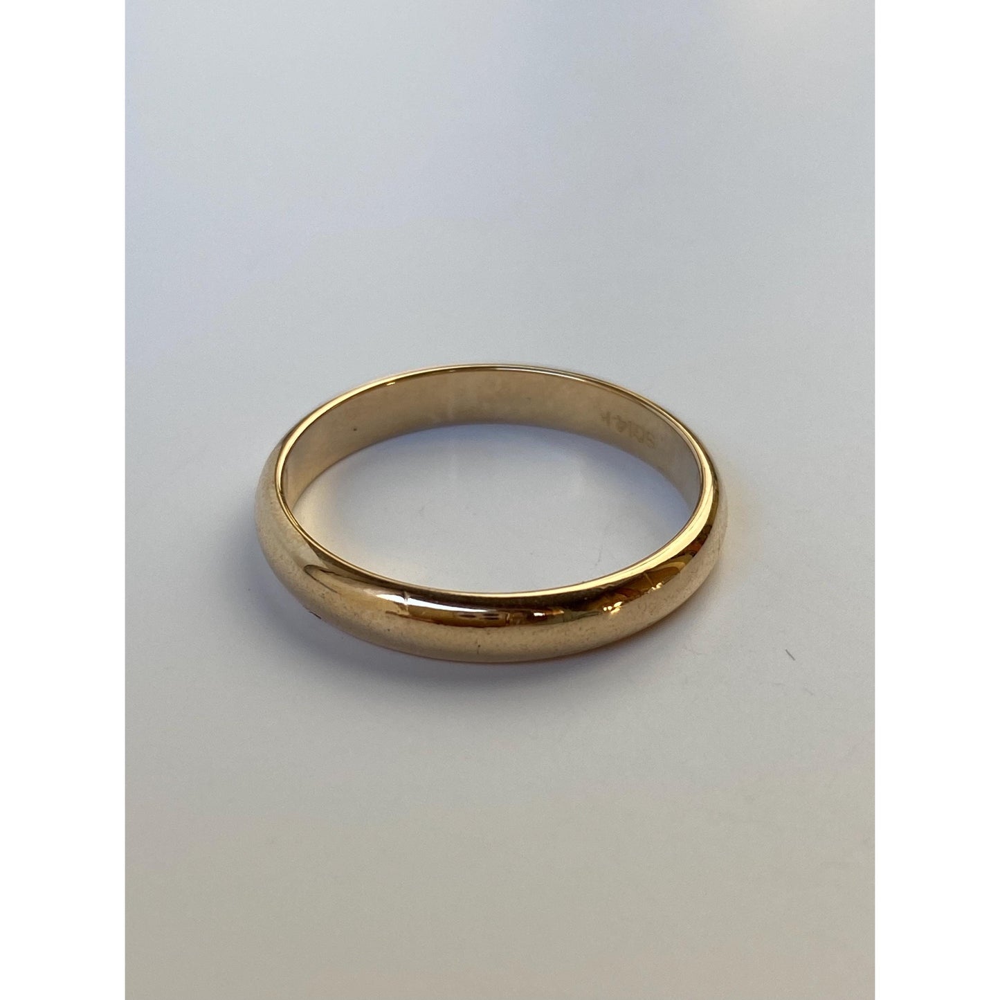 Vintage Solid 14k Yellow Gold Ring Band - Size 9