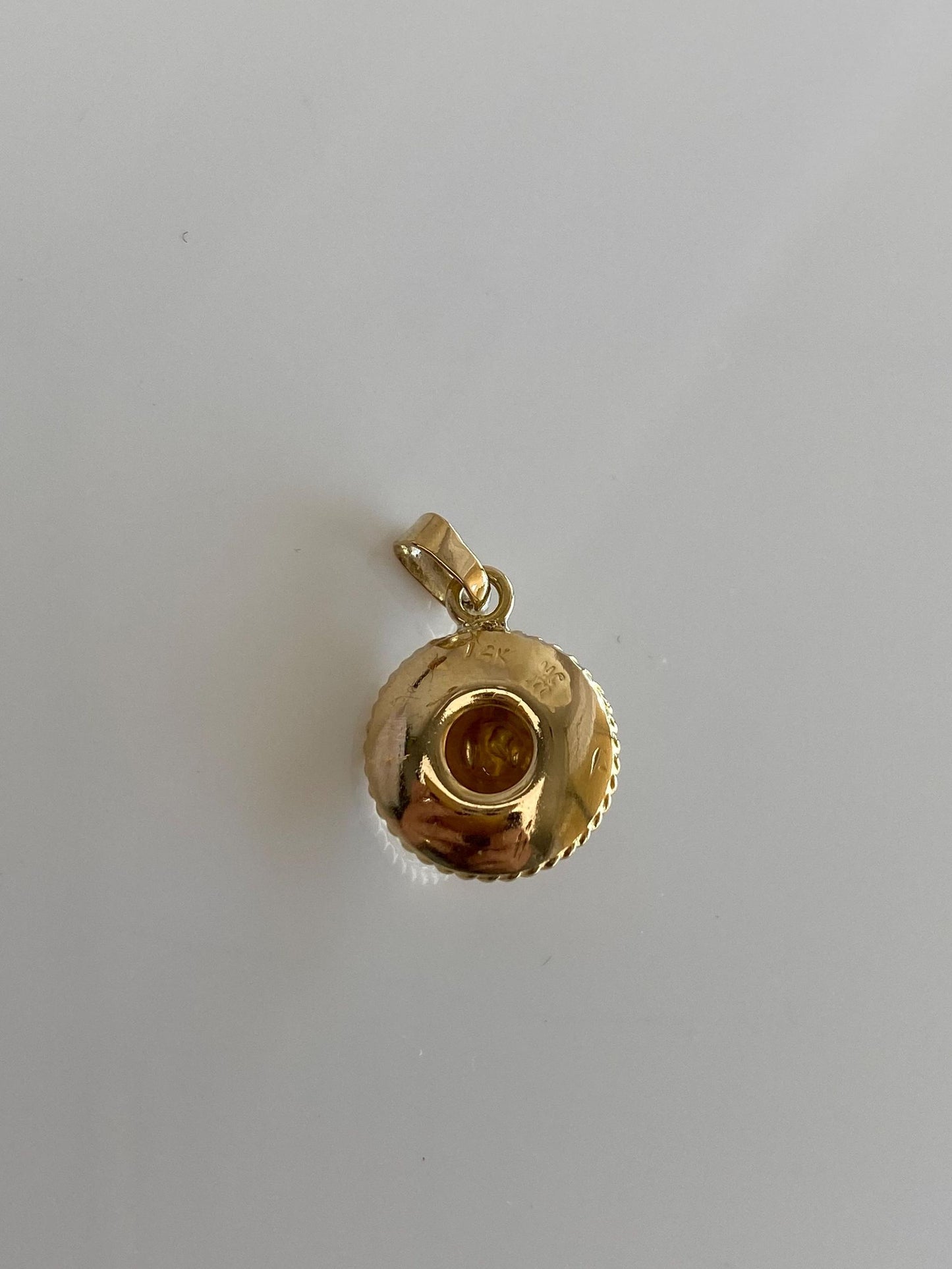 Vintage Solid 14k Yellow Gold Sombrero Hat Charm