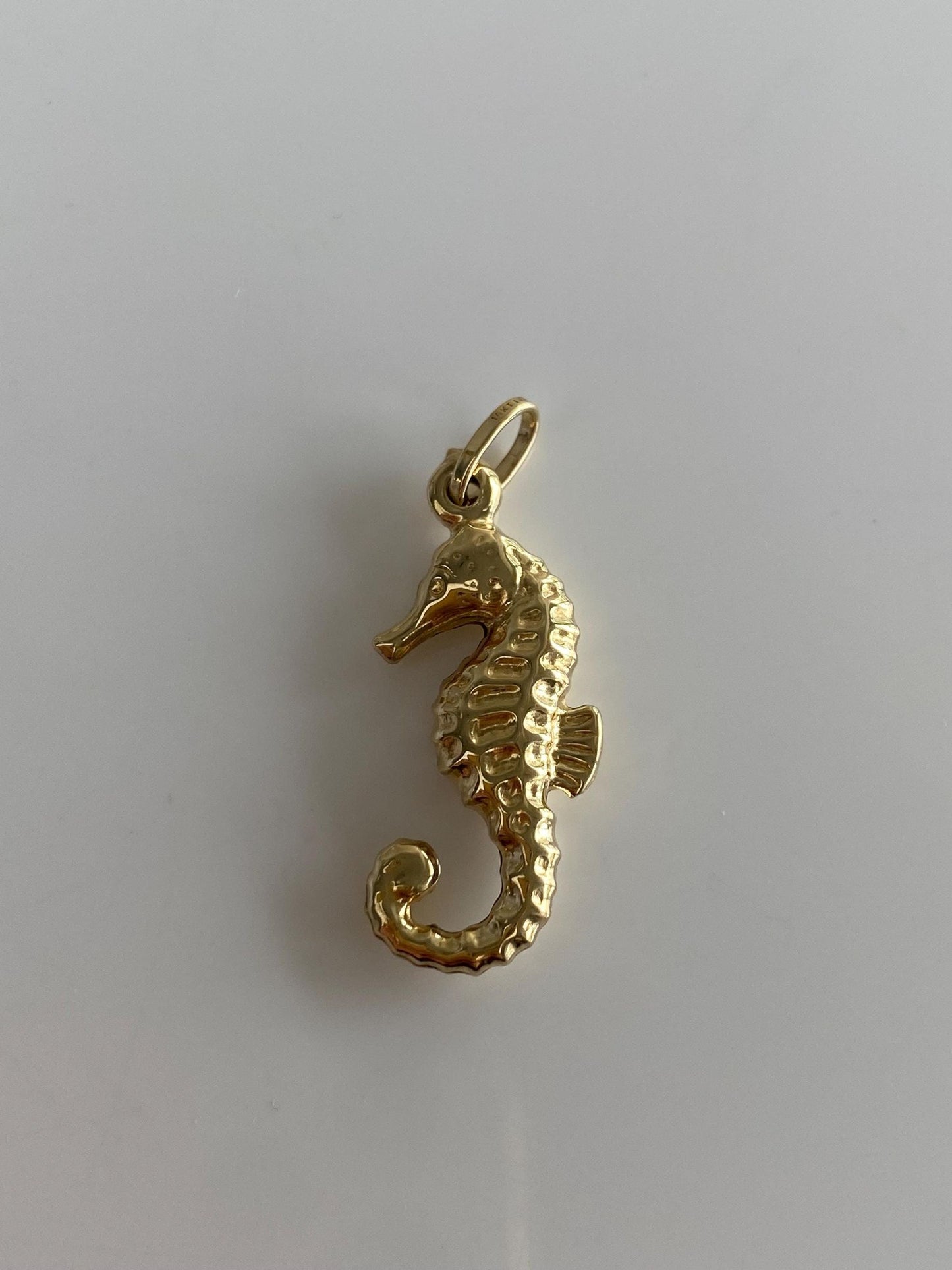 Vintage 14k Yellow Gold Seahorse Charm