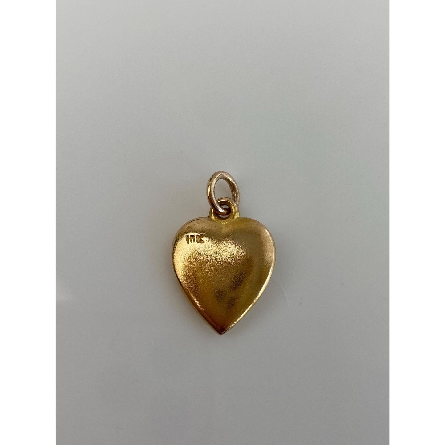 Vintage 10k Yellow Gold Star Set Turquoise Heart Charm