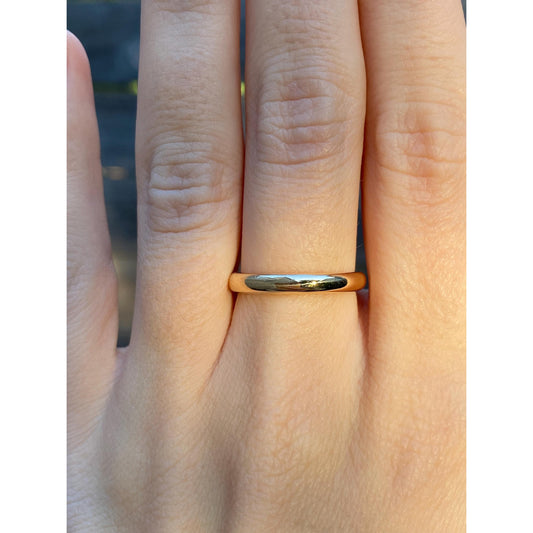 Vintage Solid 18k Yellow Gold Ring Band - Size 6.75