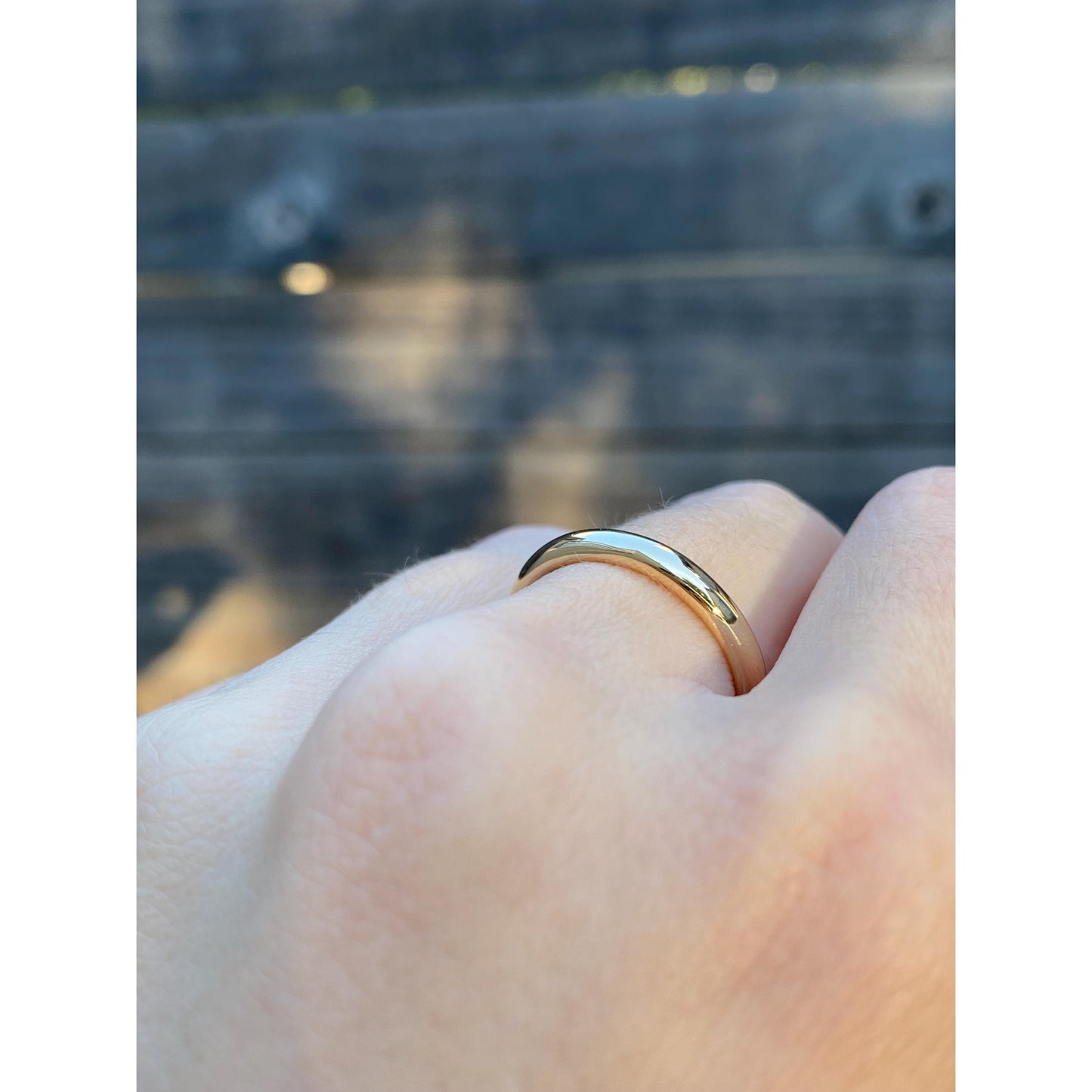 Vintage Solid 18k Yellow Gold Ring Band - Size 6.75