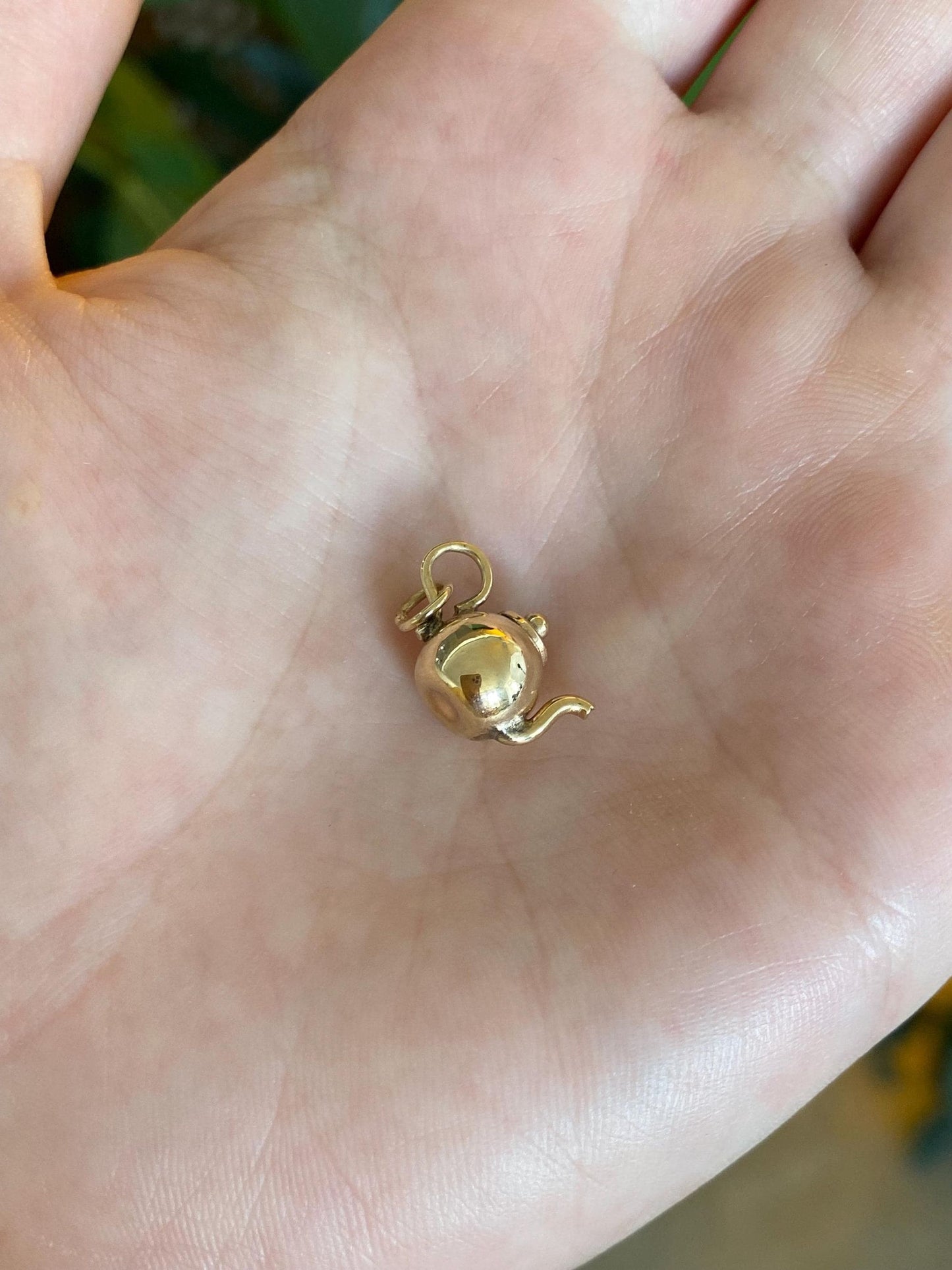 Vintage 10k Yellow Gold Teapot Charm