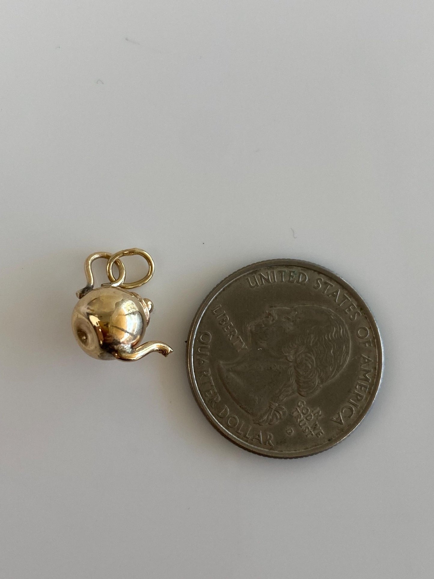 Vintage 10k Yellow Gold Teapot Charm