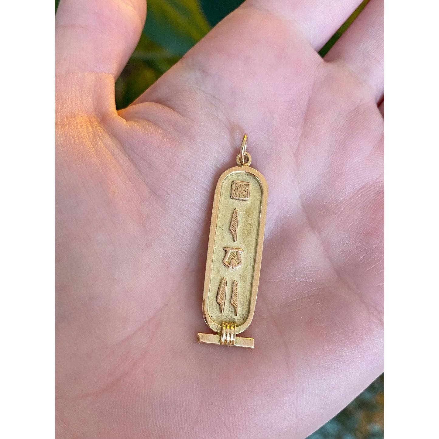 Vintage Solid 14k Yellow Gold Egyptian Charm