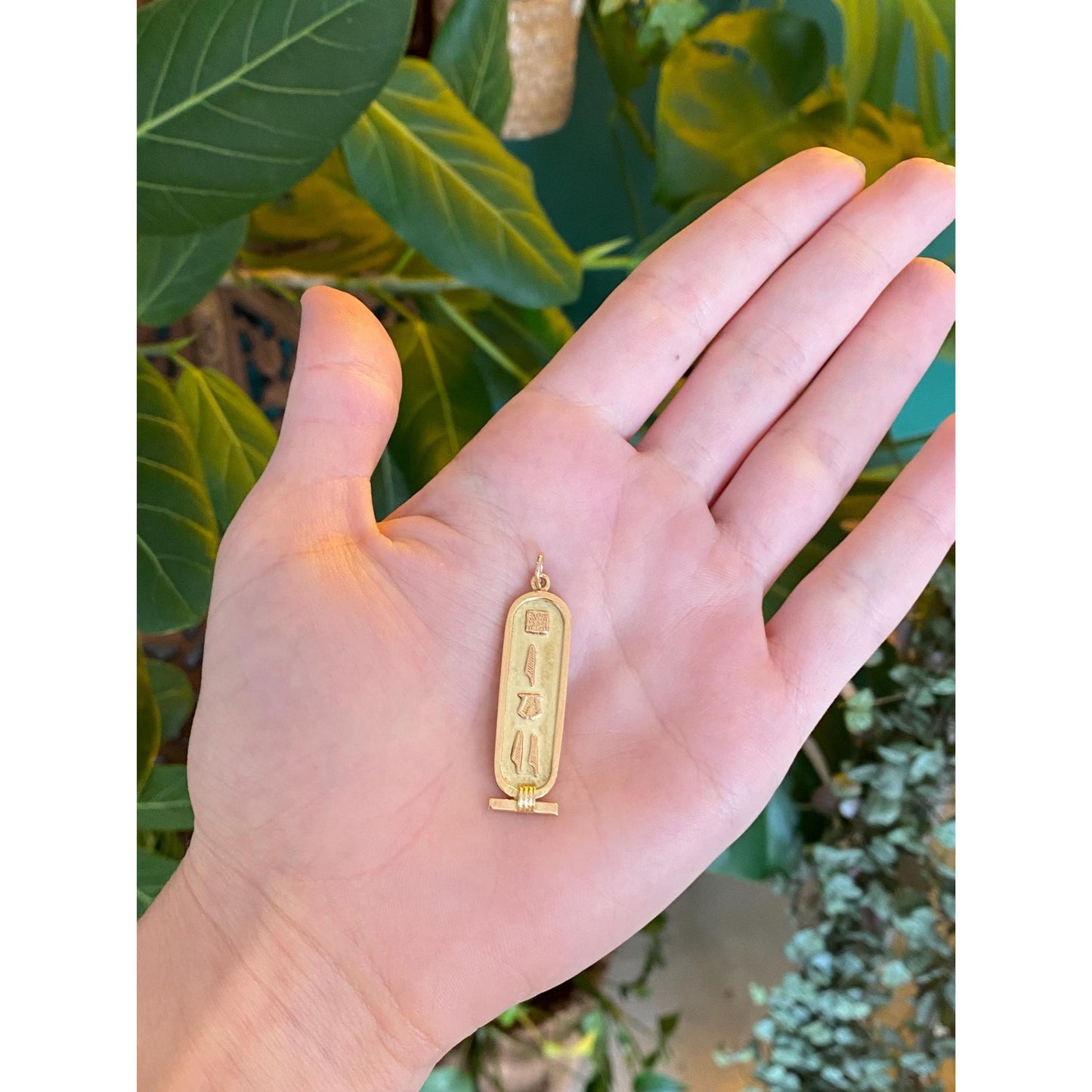 Vintage Solid 14k Yellow Gold Egyptian Charm