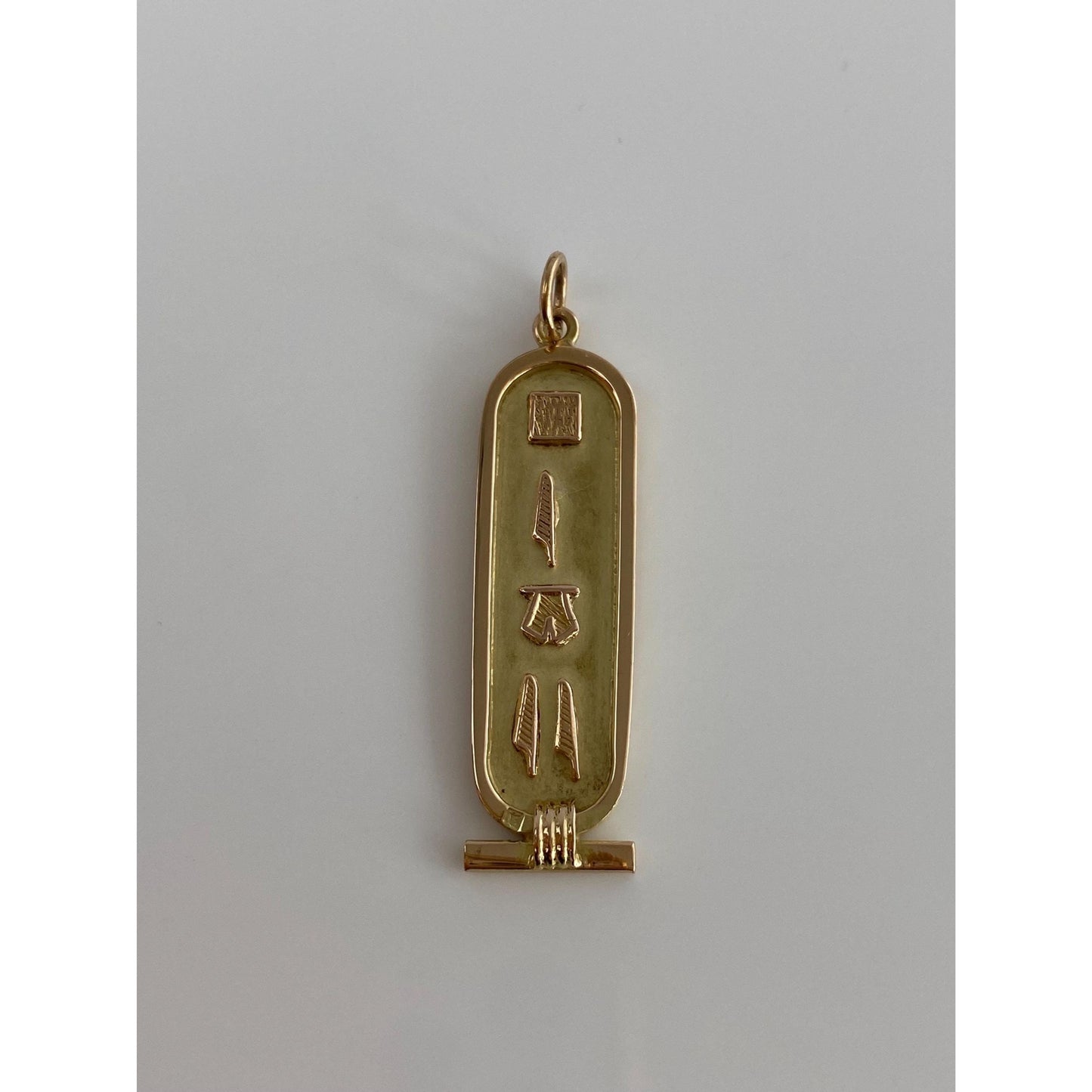 Vintage Solid 14k Yellow Gold Egyptian Charm