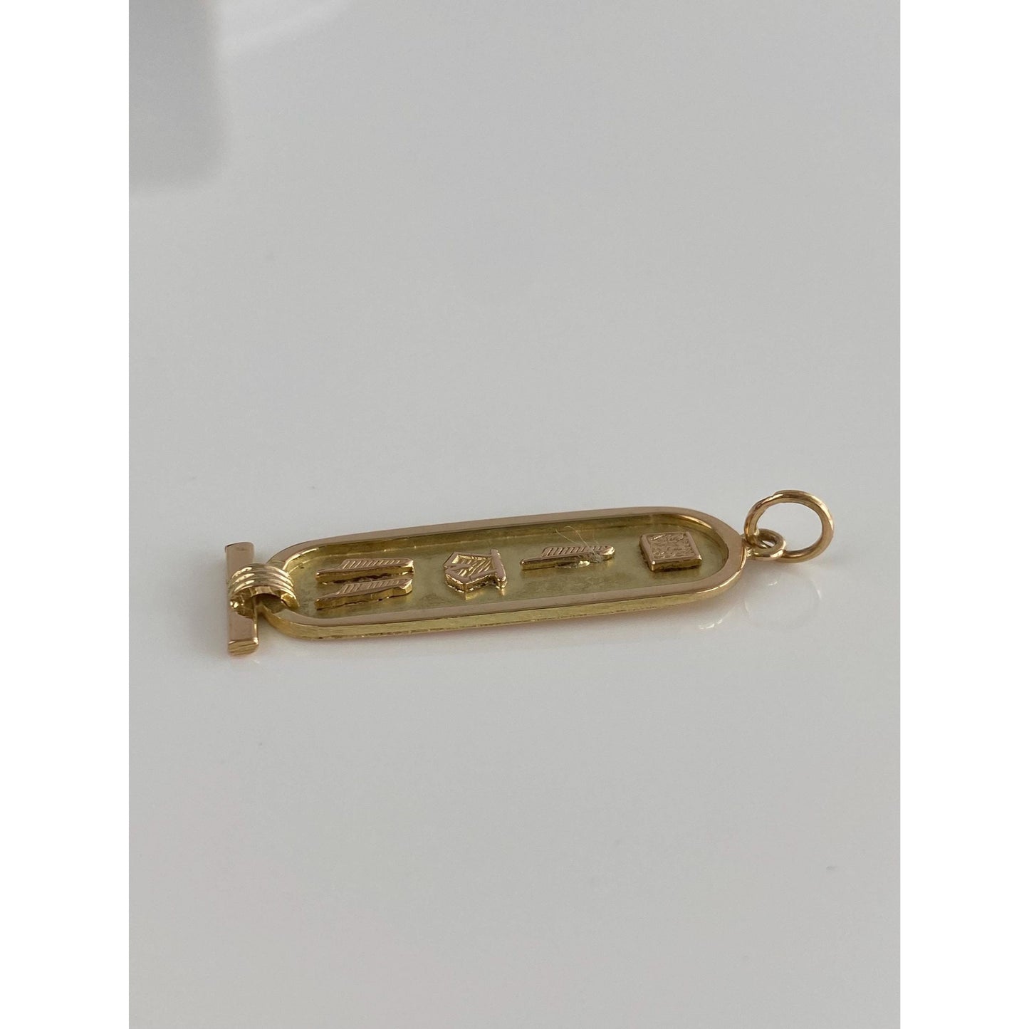 Vintage Solid 14k Yellow Gold Egyptian Charm