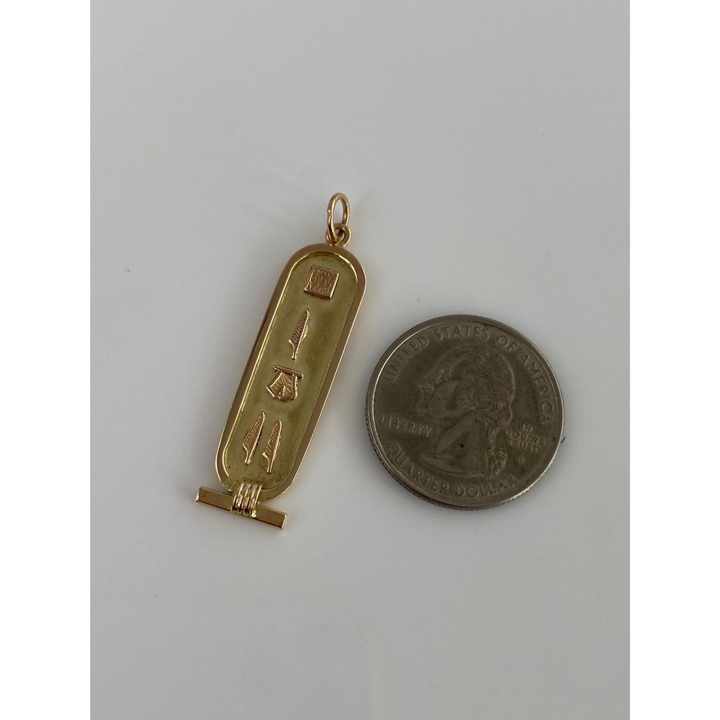 Vintage Solid 14k Yellow Gold Egyptian Charm