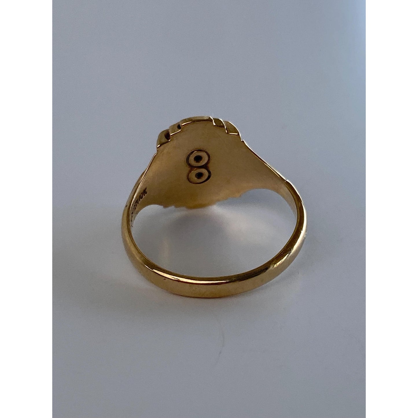 Vintage Solid 10k Yellow Gold 1956 Class Ring - Size 5.5