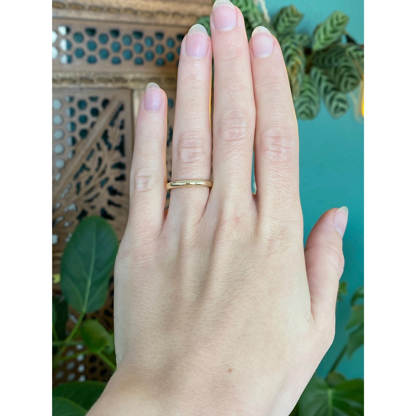 Vintage Solid 14k Yellow Gold Ring Band - Size 5.25