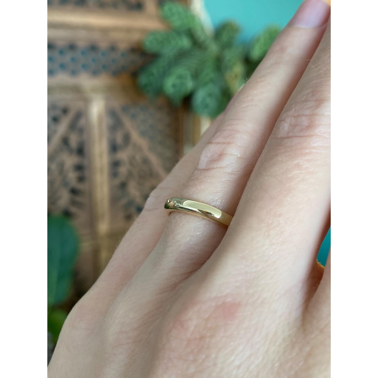 Vintage Solid 14k Yellow Gold Ring Band - Size 5.25