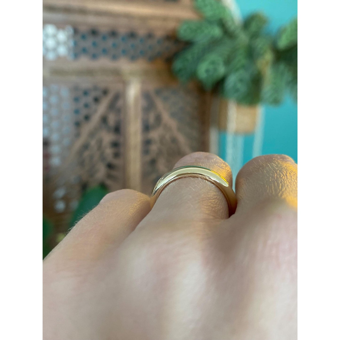 Vintage Solid 14k Yellow Gold Ring Band - Size 5.25