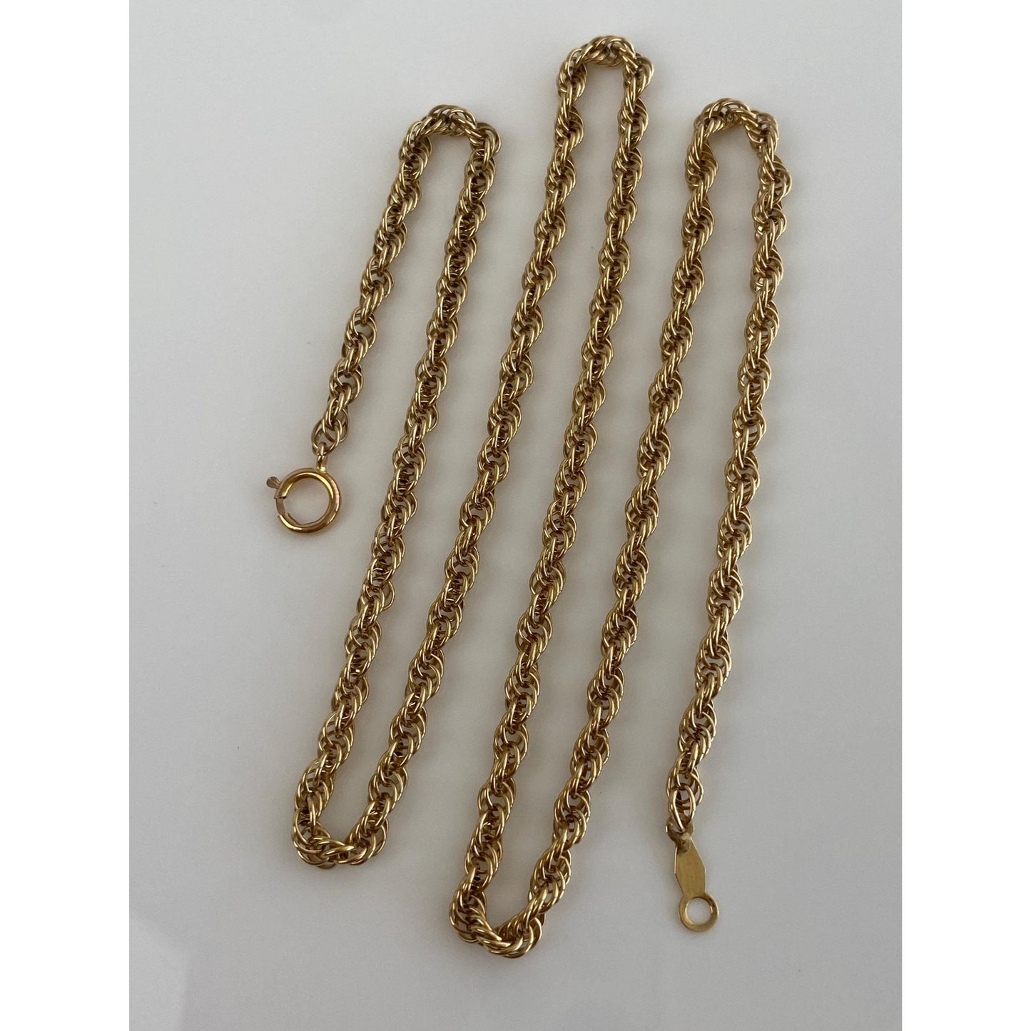 Vintage Solid 14k Yellow Gold Chain Necklace - 18.25 inches