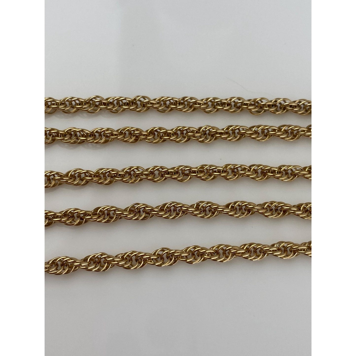 Vintage Solid 14k Yellow Gold Chain Necklace - 18.25 inches