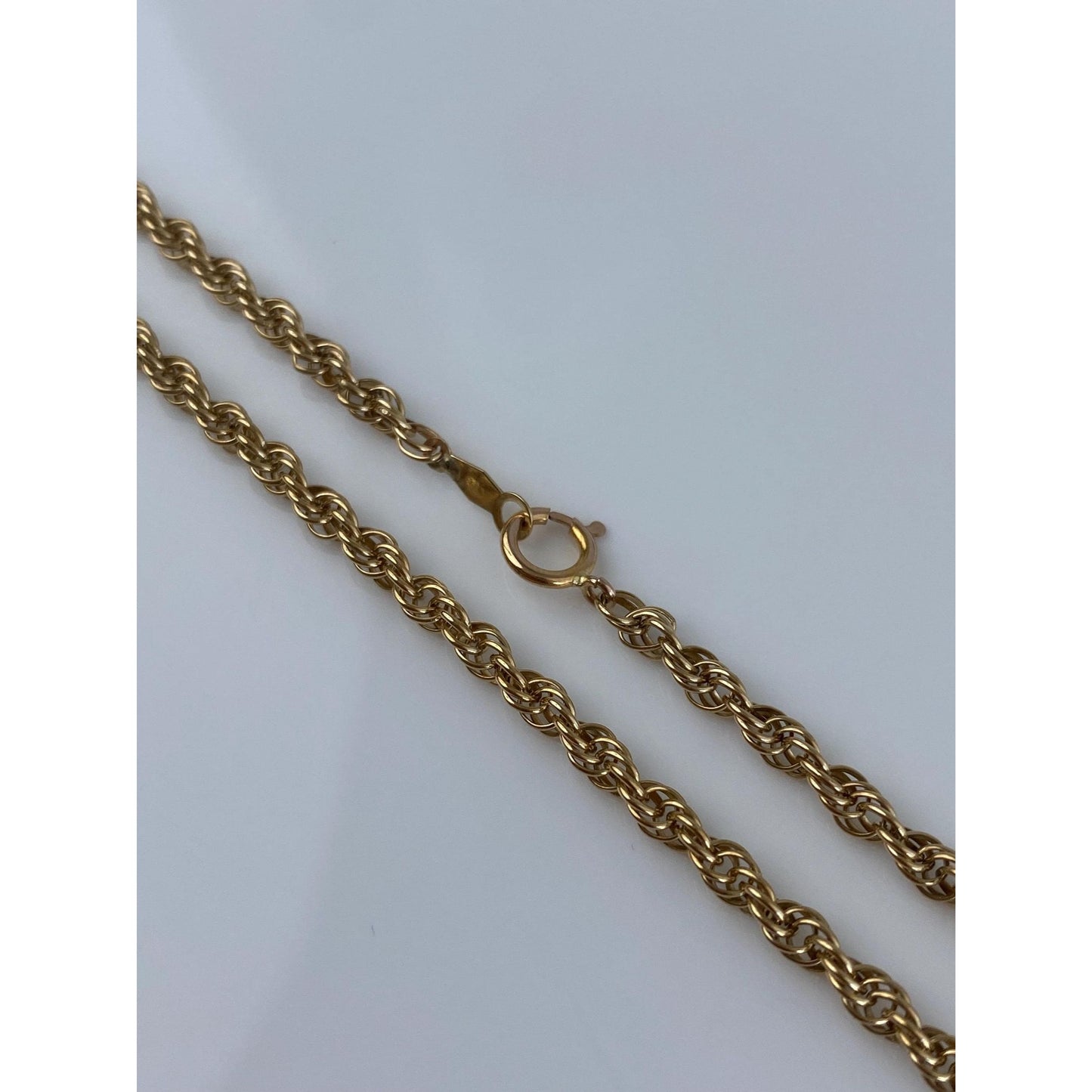 Vintage Solid 14k Yellow Gold Chain Necklace - 18.25 inches