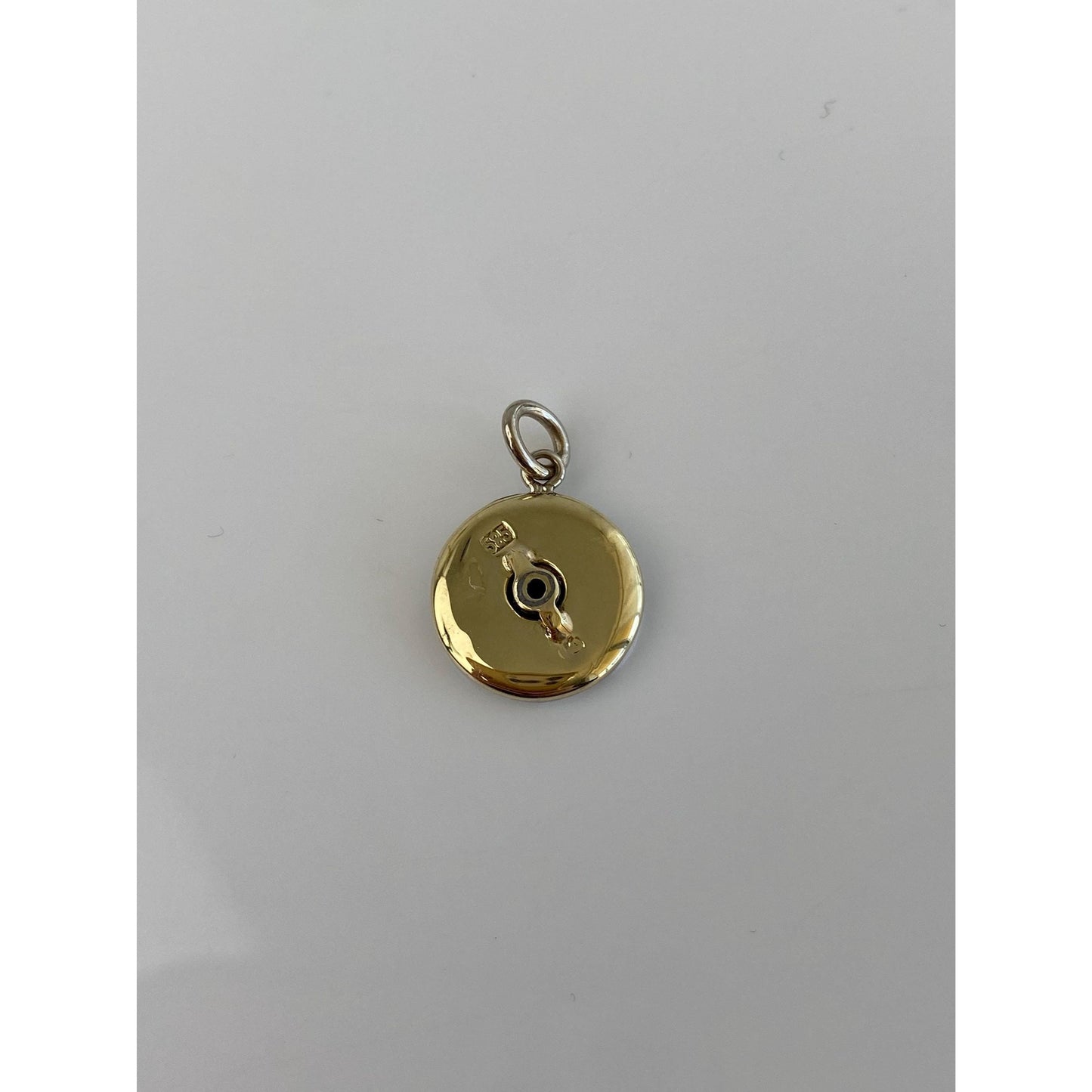 Vintage Solid Platinum Diamond Cufflink Conversion Charm