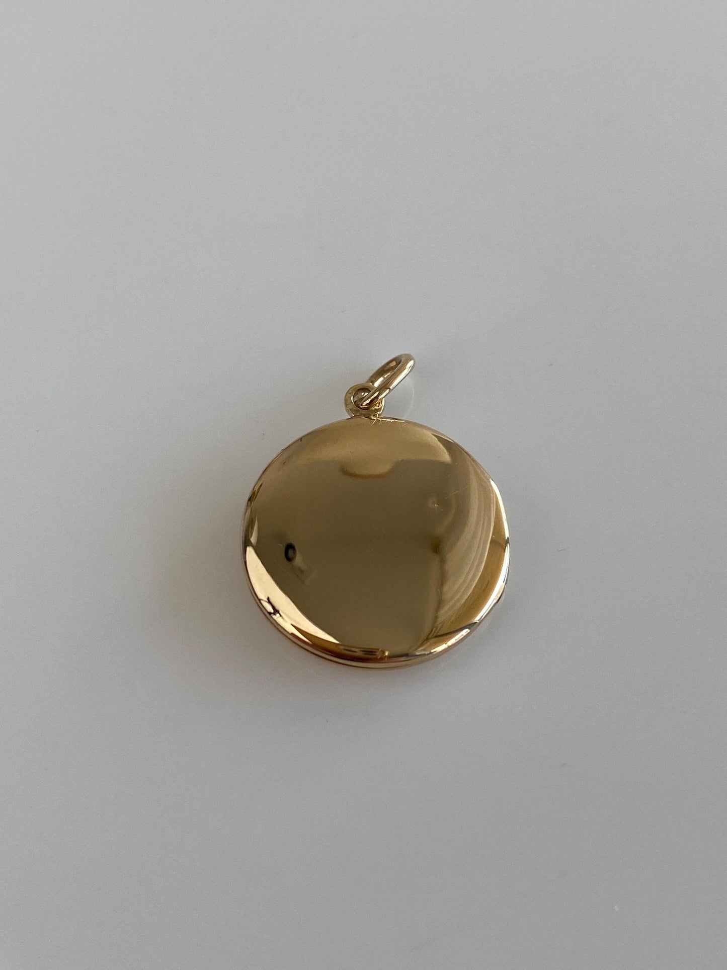 Vintage Solid 14k Yellow Gold Monogram 'MBM' Locket Charm
