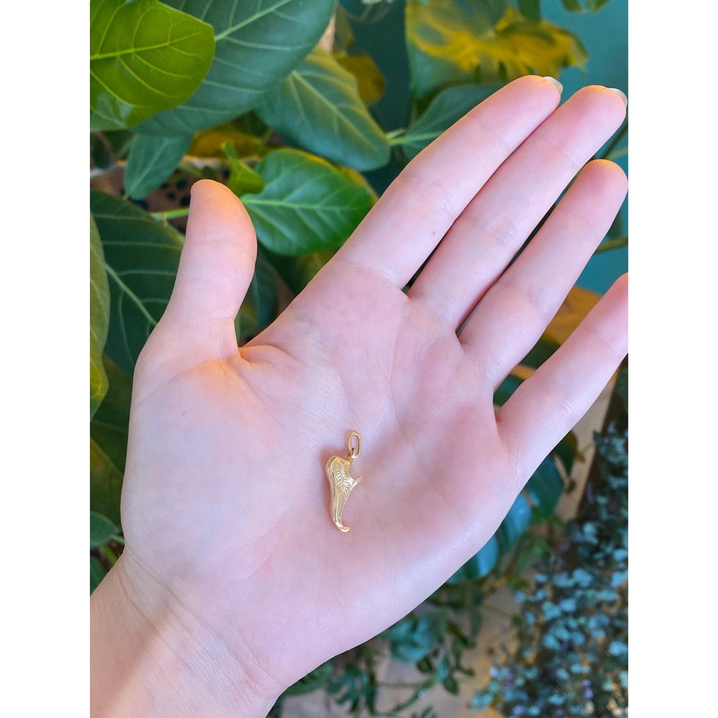 Vintage Solid 18k Yellow Gold Slipper Shoe Charm