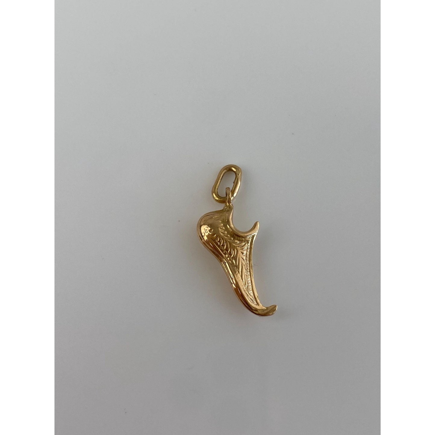 Vintage Solid 18k Yellow Gold Slipper Shoe Charm