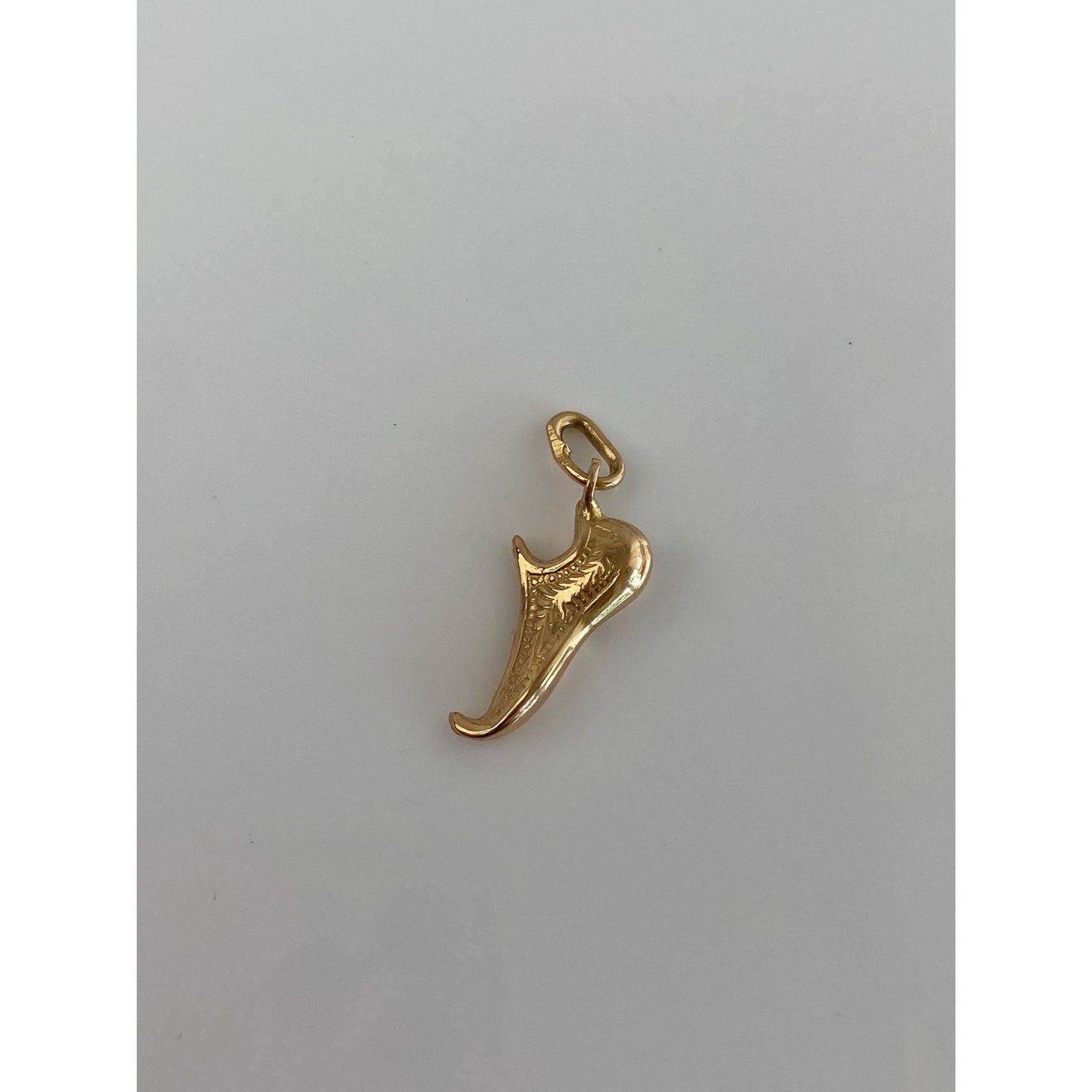 Vintage Solid 18k Yellow Gold Slipper Shoe Charm