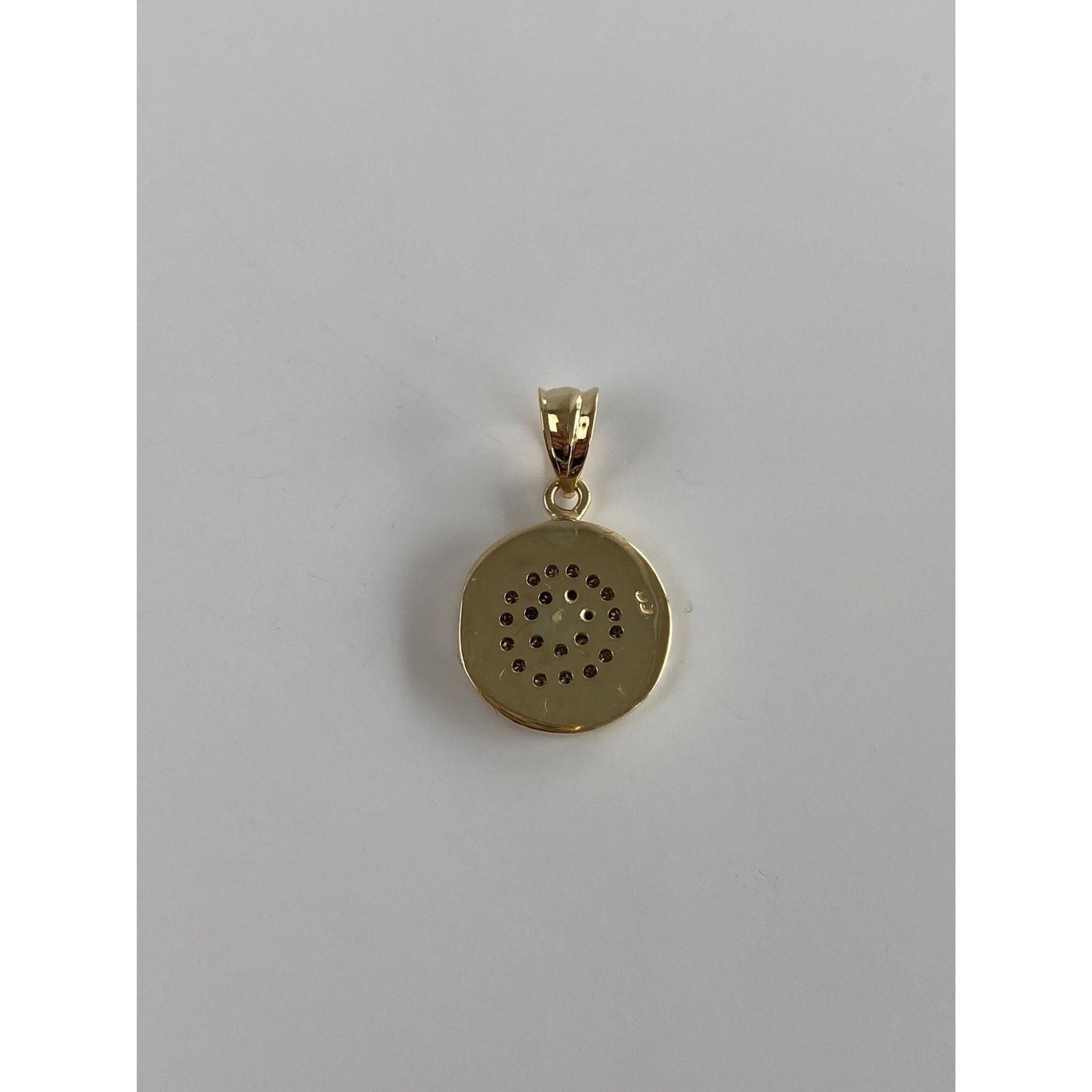 Vintage Solid 14k Yellow Gold BVLGARI Diamond Charm