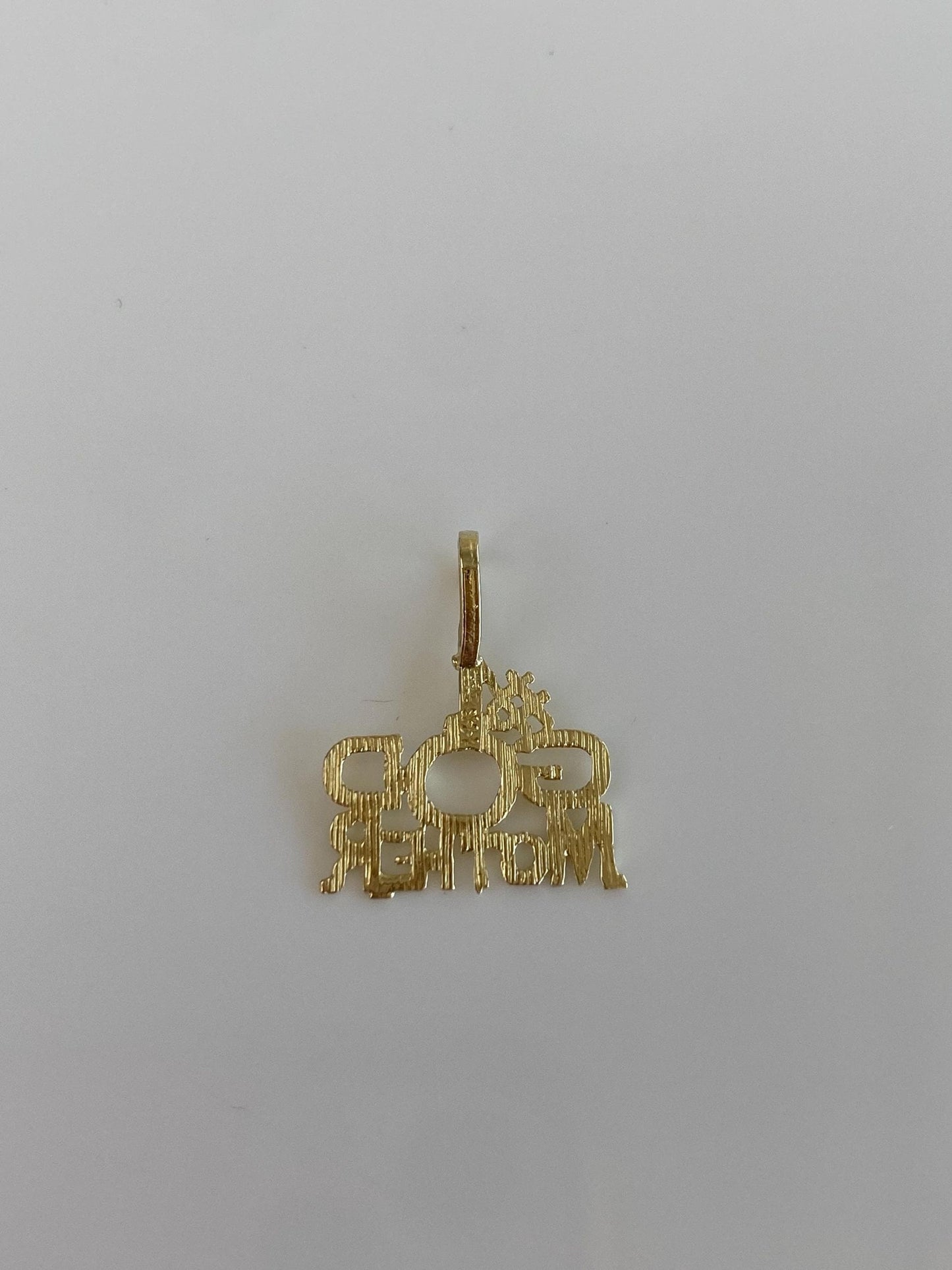Vintage Solid 14k Yellow Gold '#1 God Mother' Charm