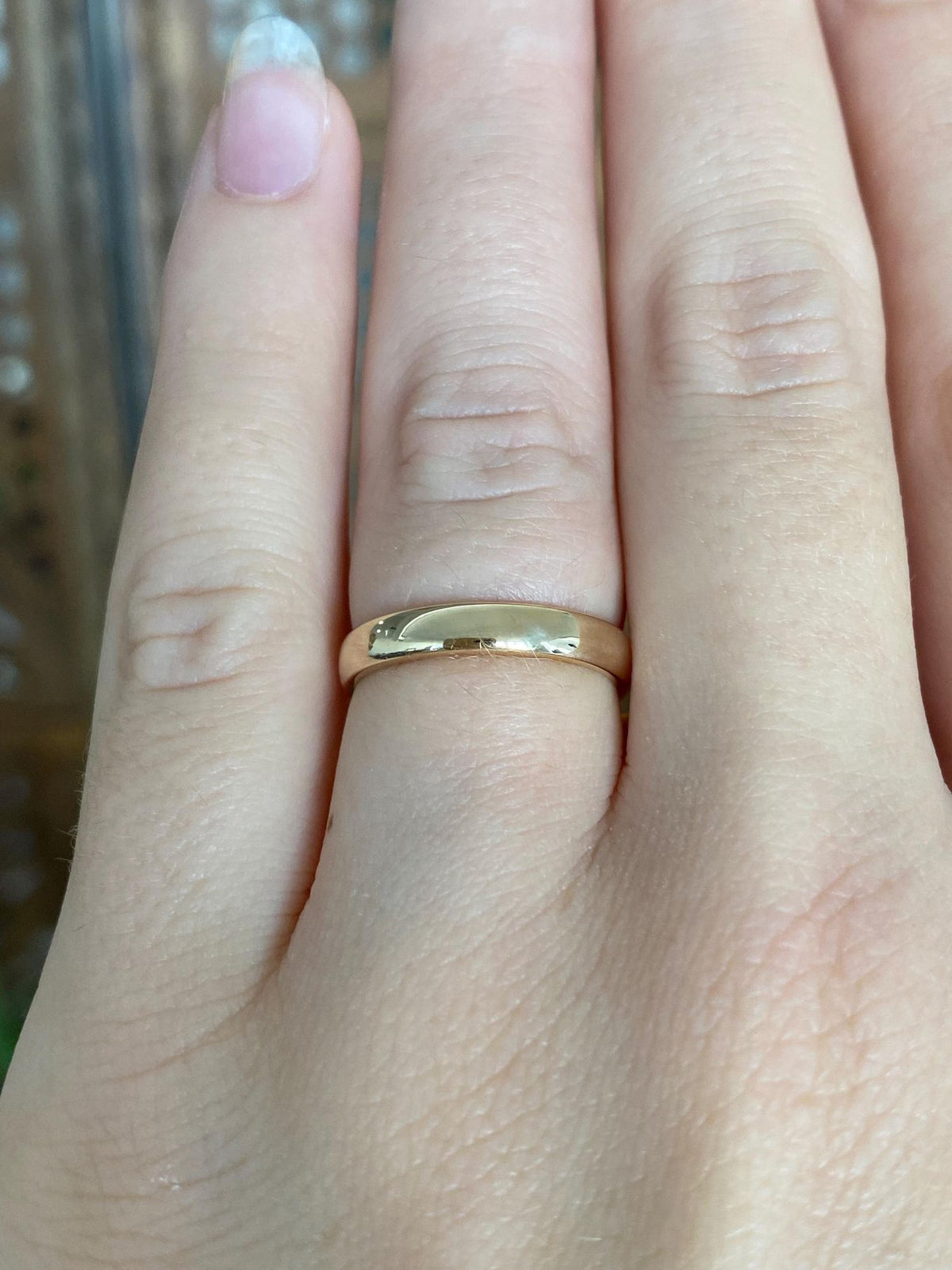 Vintage Solid 14k Yellow Gold Ring Band - Size 5.75