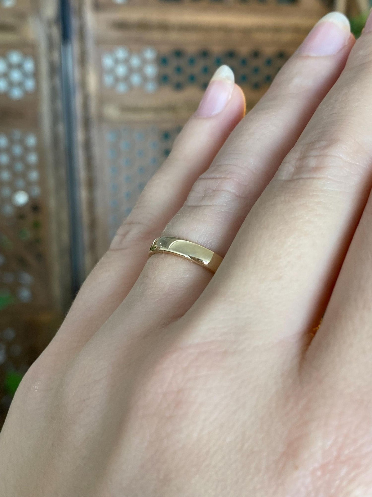 Vintage Solid 14k Yellow Gold Ring Band - Size 5.75