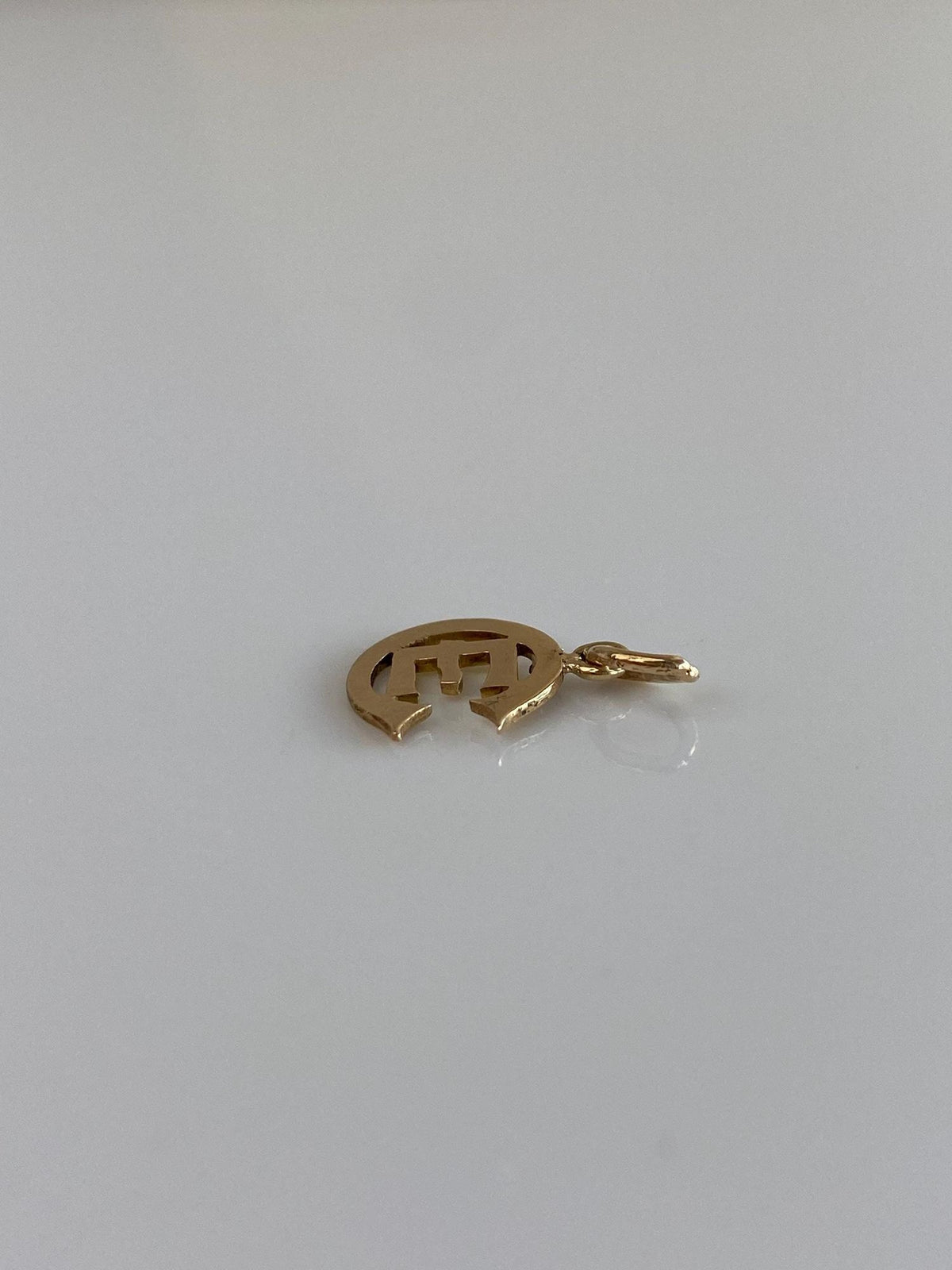 Vintage Solid 10k Yellow Gold 'CE' Charm