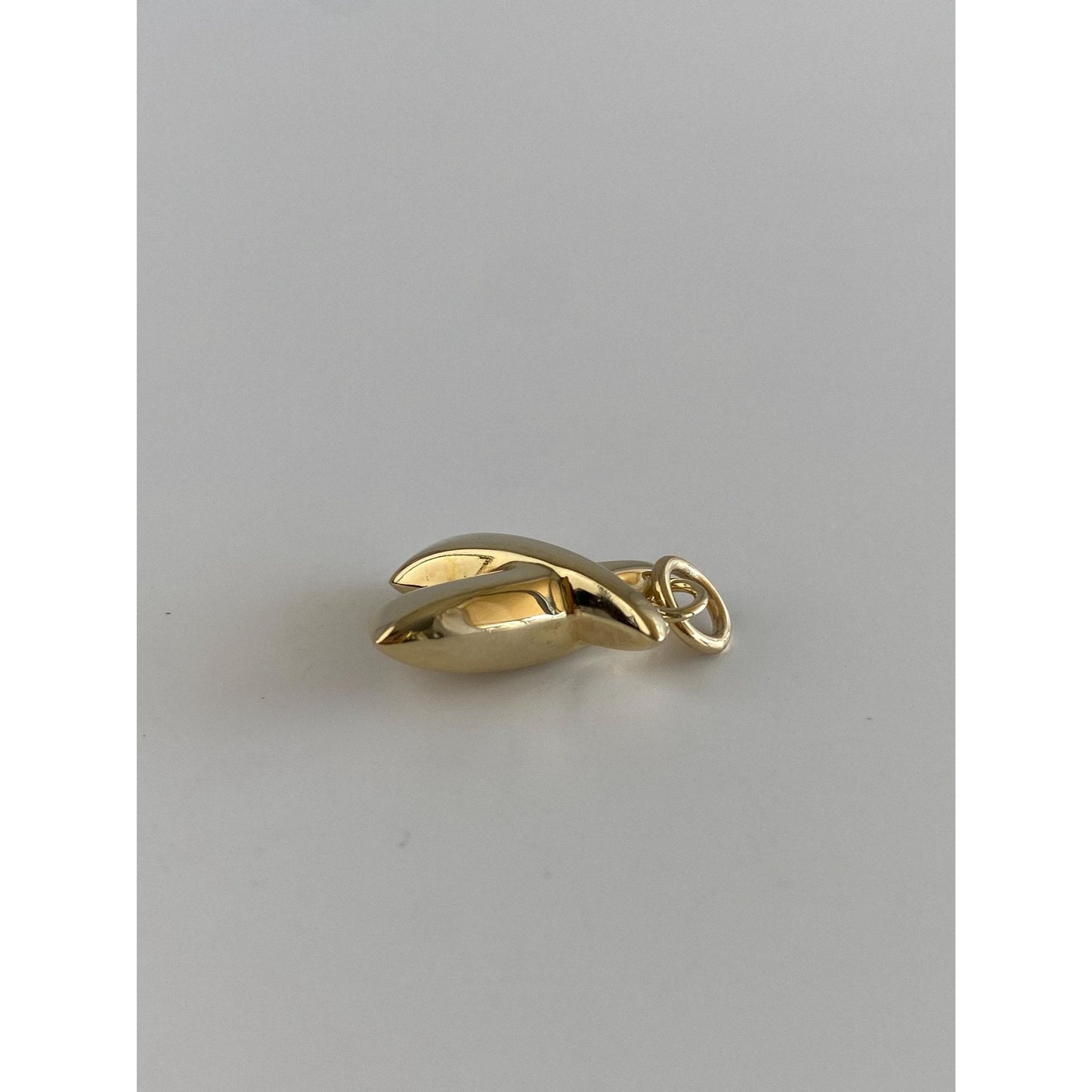 Vintage 14k Yellow Gold Puffy X Charm