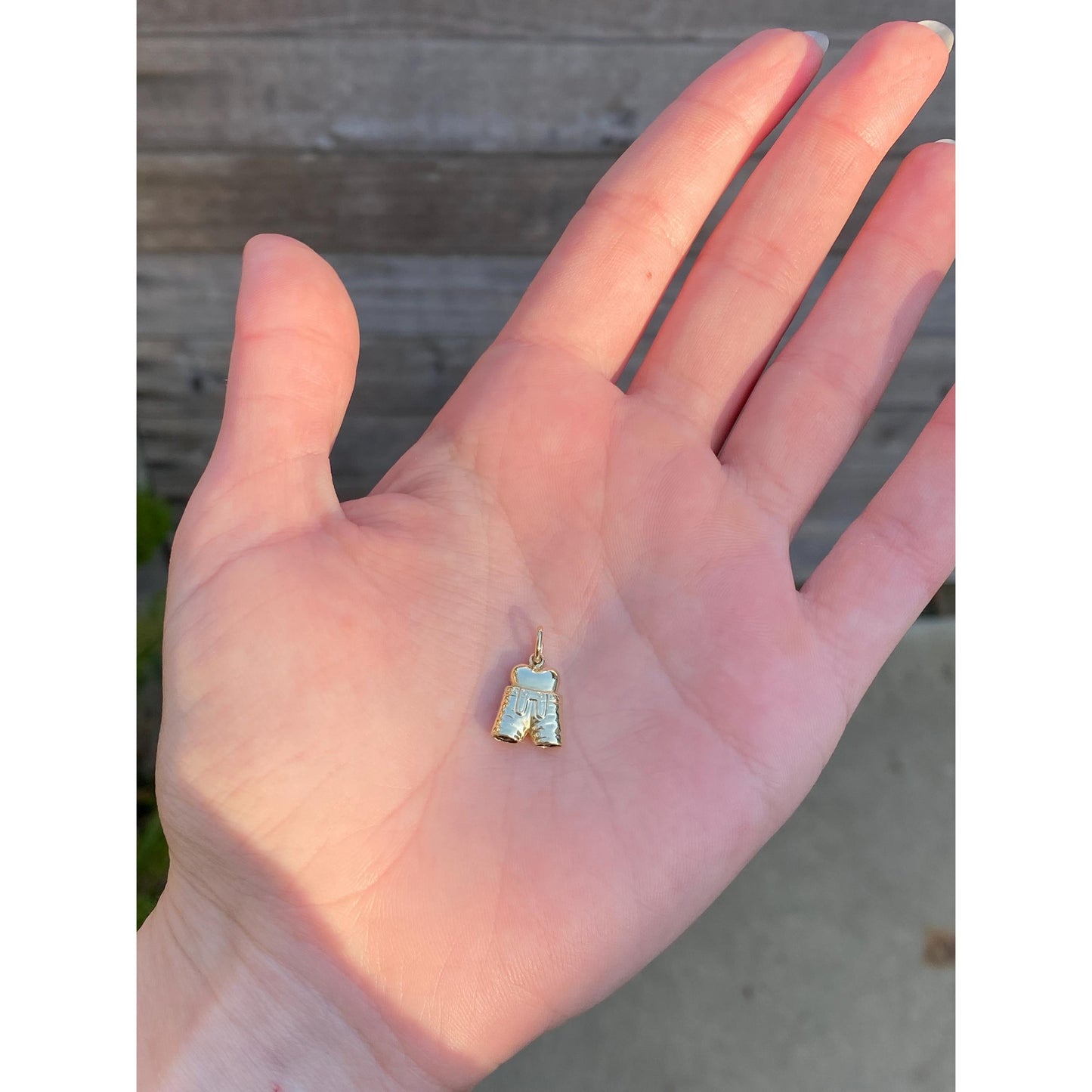 Vintage 14k Yellow Gold German Lederhosen Charm