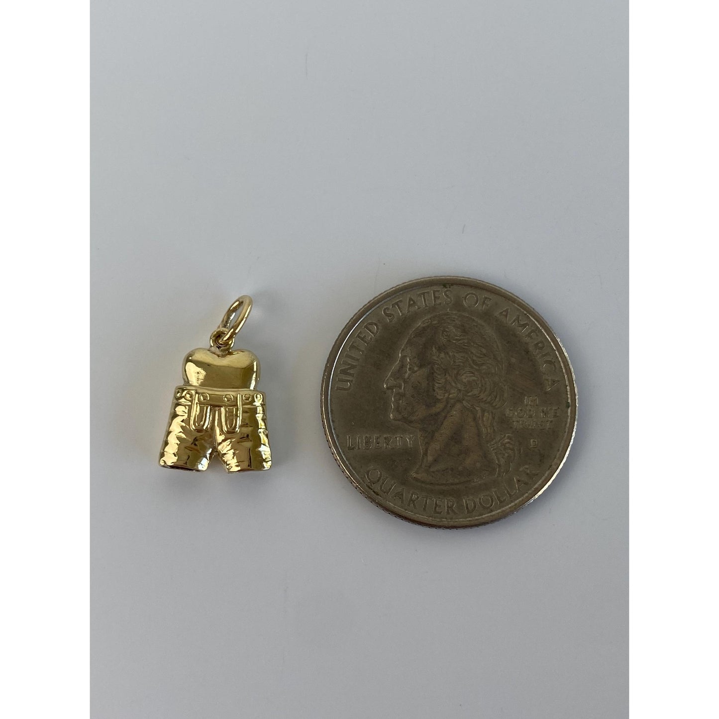 Vintage 14k Yellow Gold German Lederhosen Charm