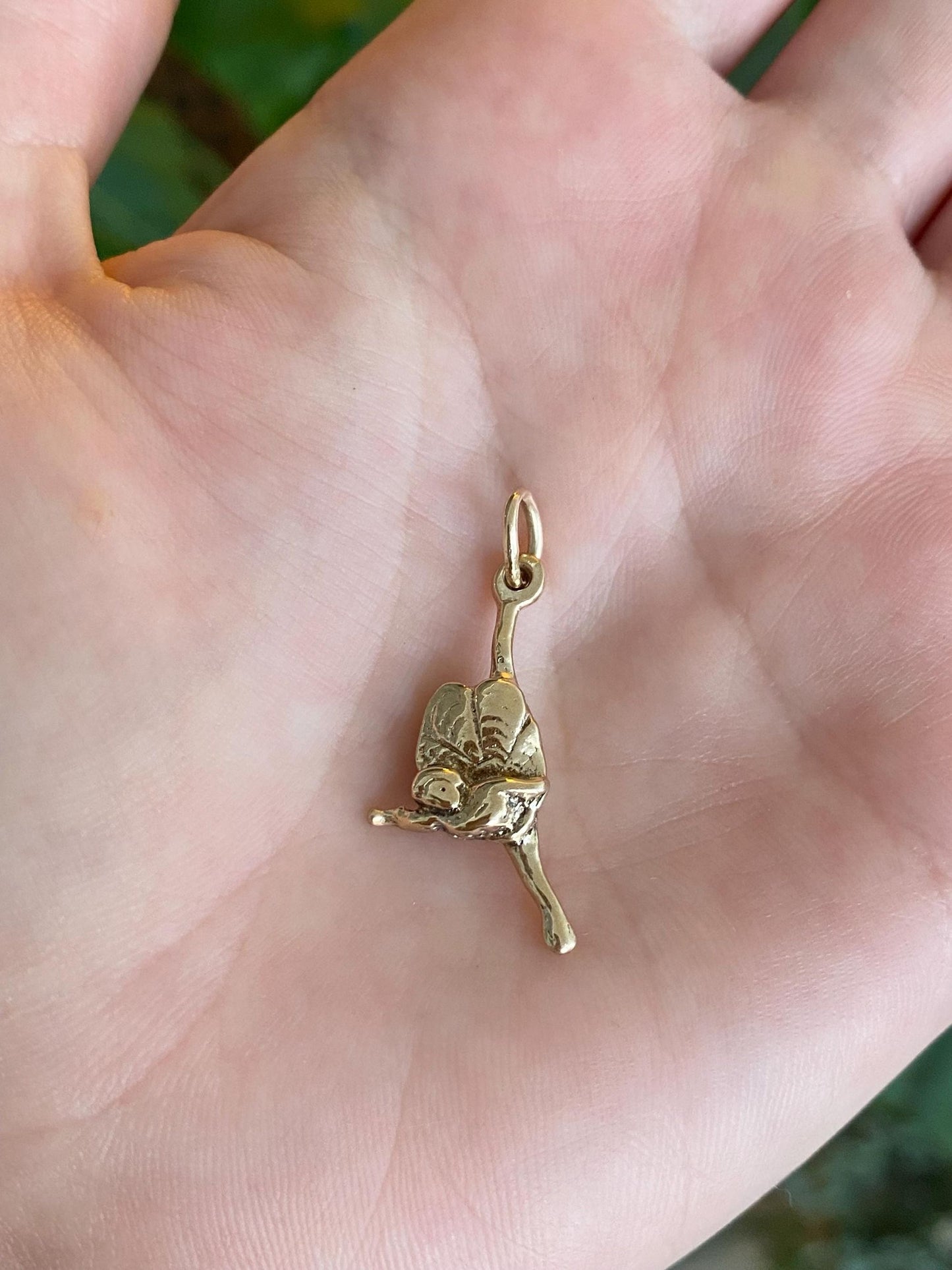 Vintage Solid 9k Yellow Gold Ballerina Charm