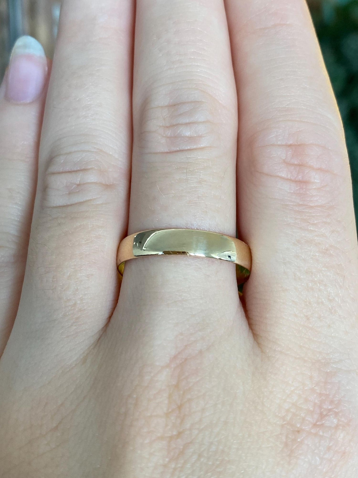 Vintage Solid 14k Yellow Gold Ring Band - Size 11